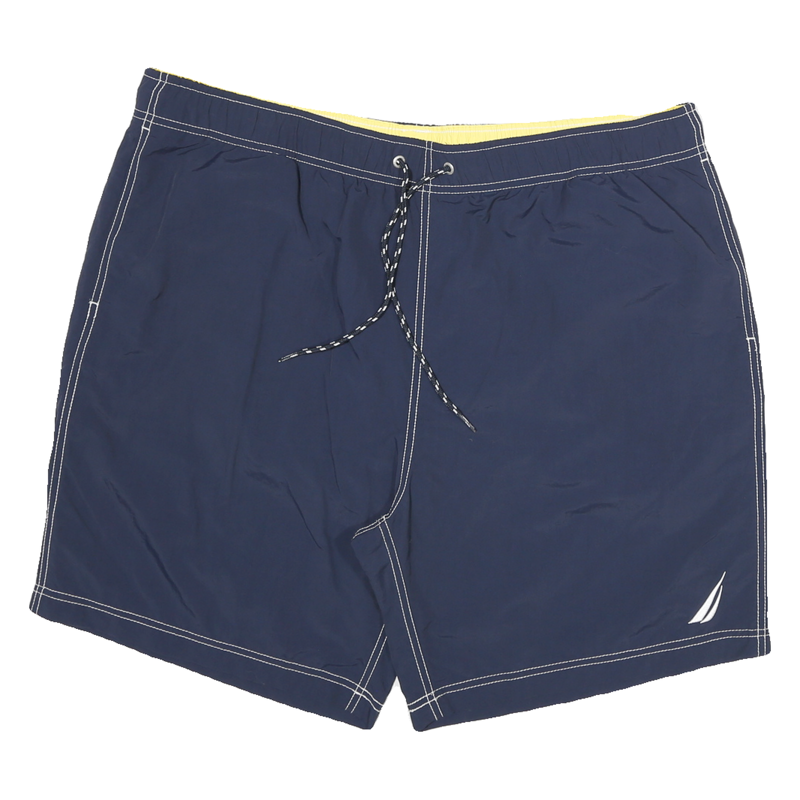 NAUTICA Mens Navy Blue Swimming Shorts 2XL W40 Polyester Blend Drawstring Refurbished - N/A refurbished available on Cerqular