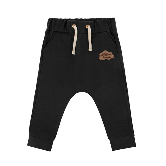 Organic cotton kid's pants - Black | Size: 6-8 Refurbished - N/A (Note: This brand may not be well-known globally refurbished available on Cerqular