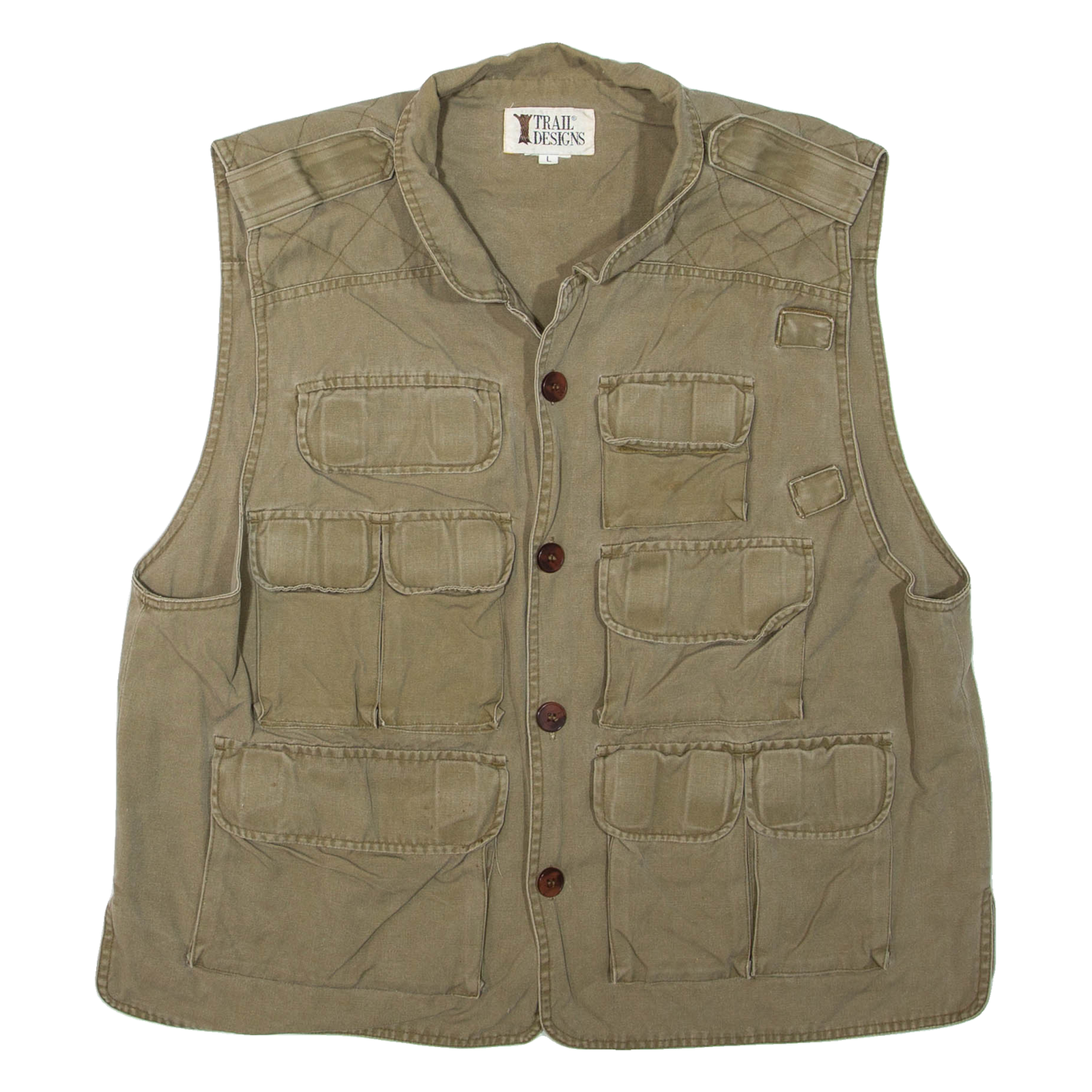 TRAIL Mens Gilet Brown L Refurbished - N/A refurbished available on Cerqular