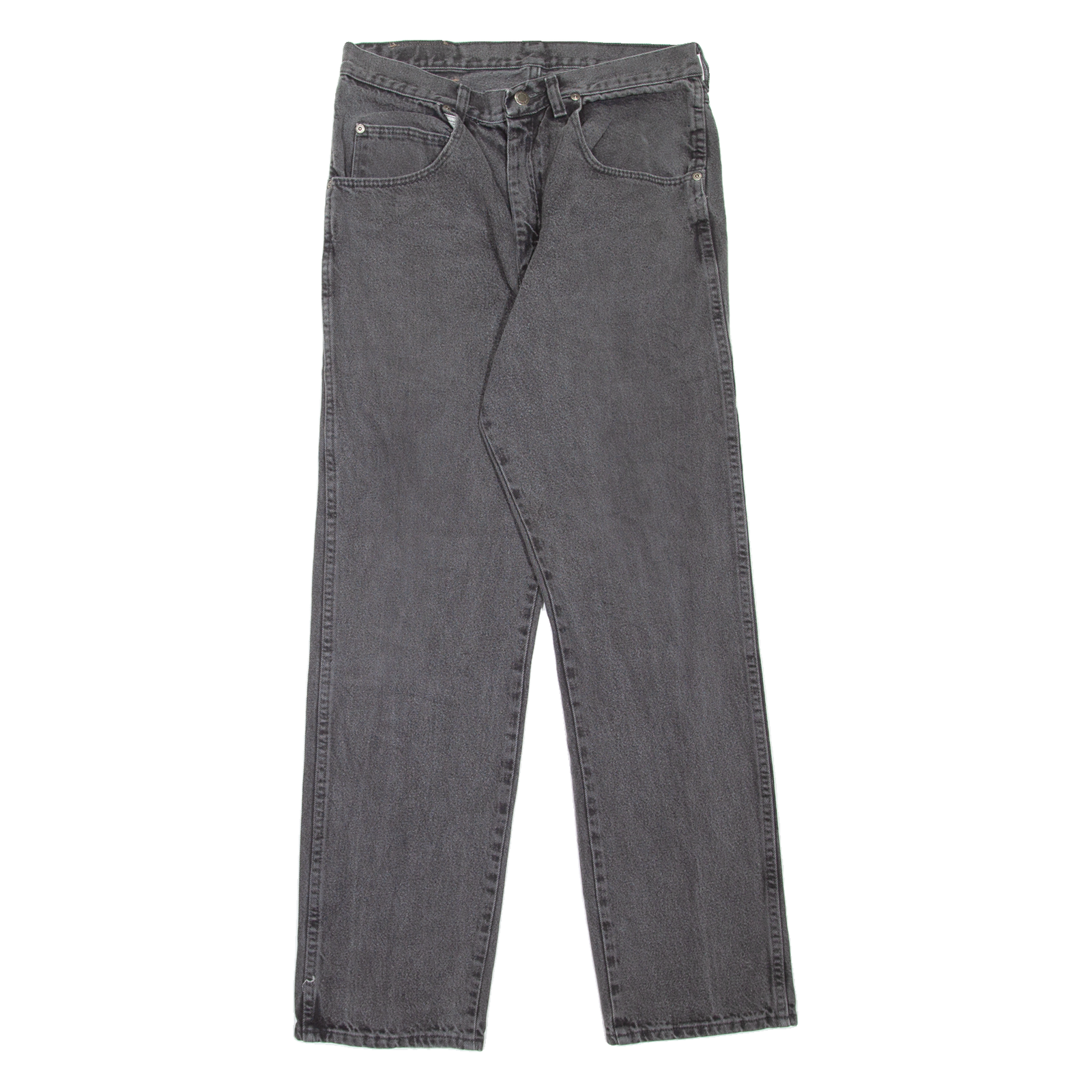 WRANGLER Mens Jeans Grey Regular Straight W33 L32 Refurbished - N/A refurbished available on Cerqular