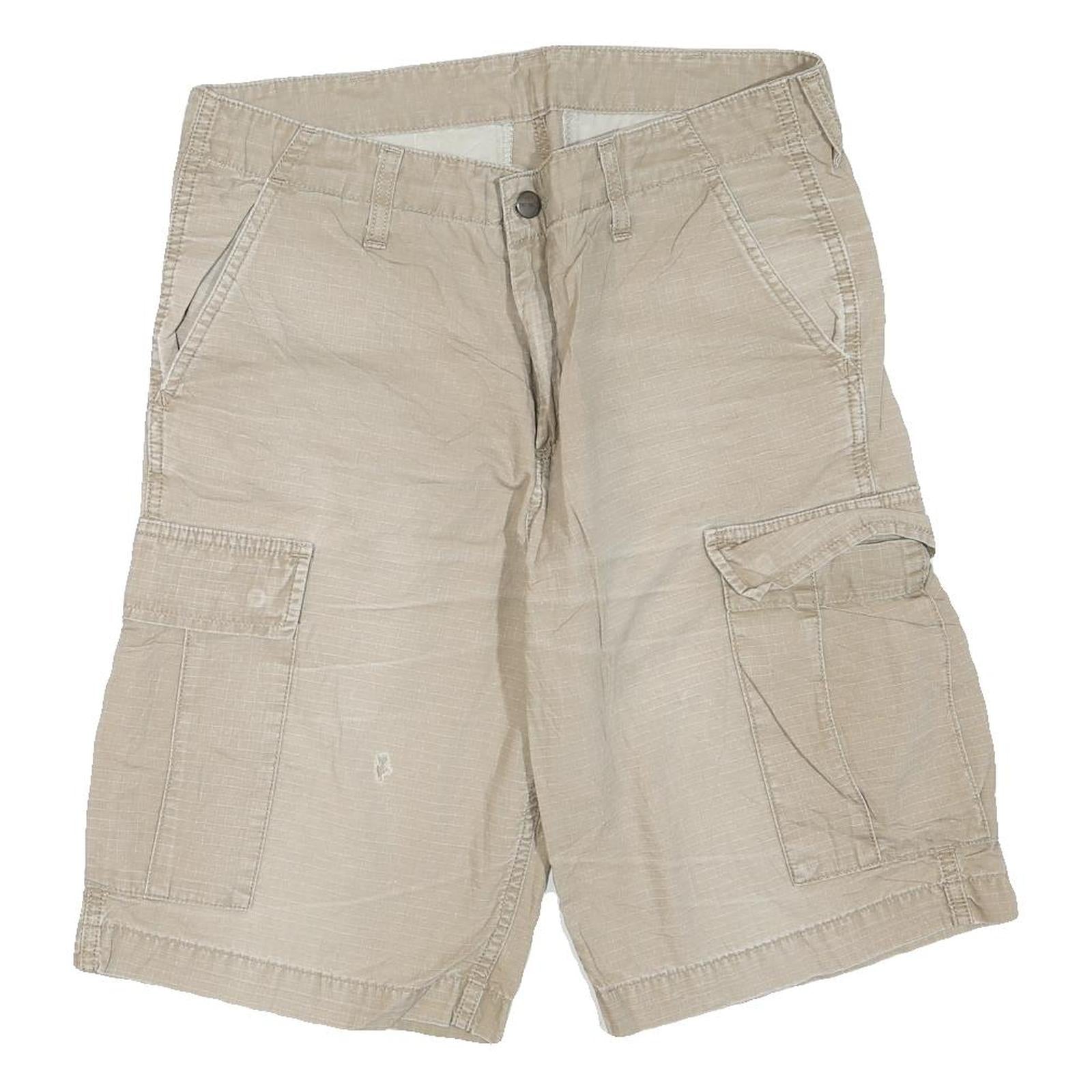 CARHARTT Mens Shorts Beige Casual Cargo Plain M W32 Durable Workwear Refurbished - N/A refurbished available on Cerqular