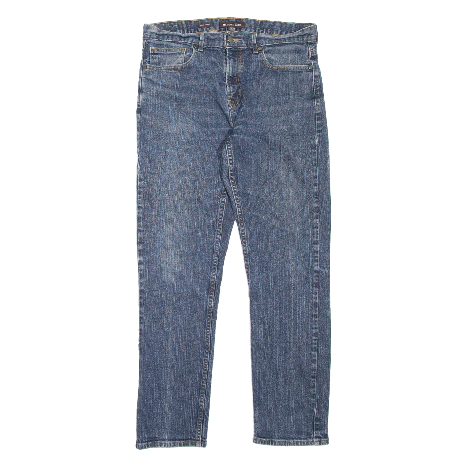 MICHAEL KORS Grant Classic Fit Mens Jeans Blue Slim Straight W30 L30 Refurbished - N/A refurbished available on Cerqular