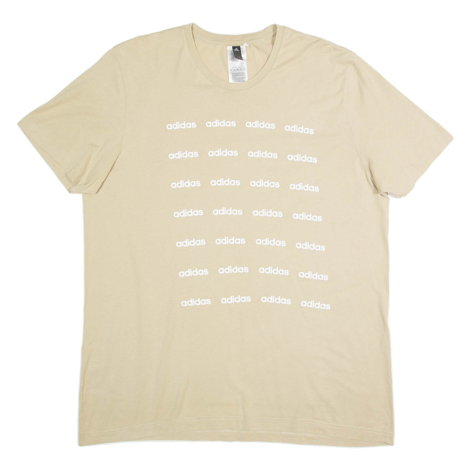 ADIDAS Mens T-Shirt Beige L Refurbished - N/A refurbished available on Cerqular