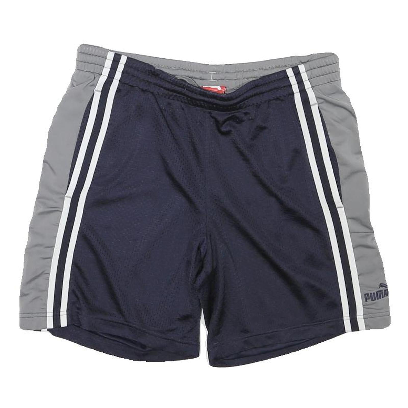 PUMA Mens Shorts Navy & Grey Sports Casual M W32 Polyester Blend Refurbished - N/A refurbished available on Cerqular