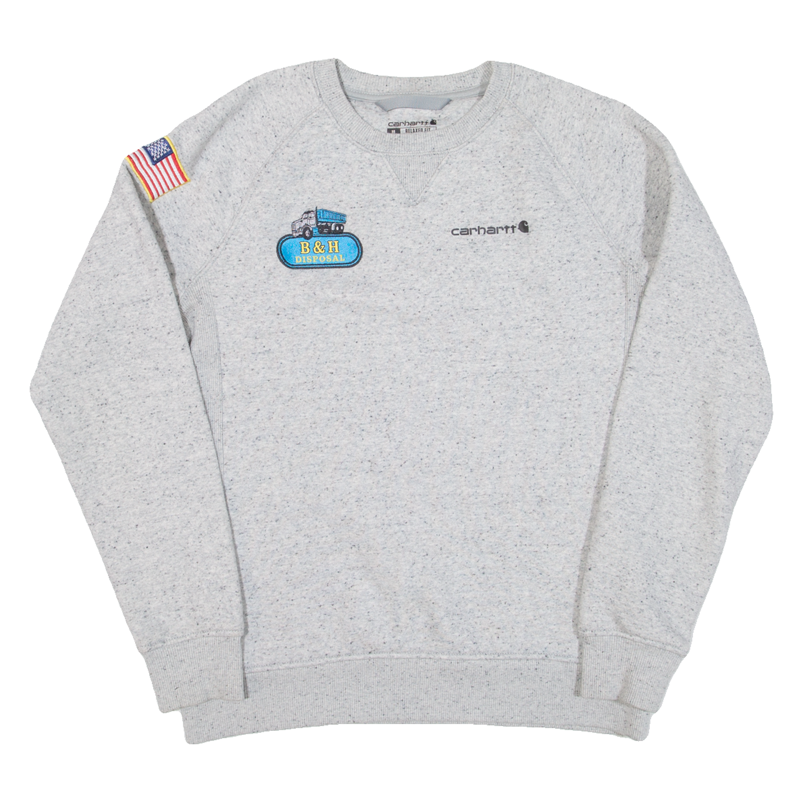 CARHARTT Relaxed Fit B&h Disposal Womens Sweatshirt Grey USA M Refurbished - N/A refurbished available on Cerqular