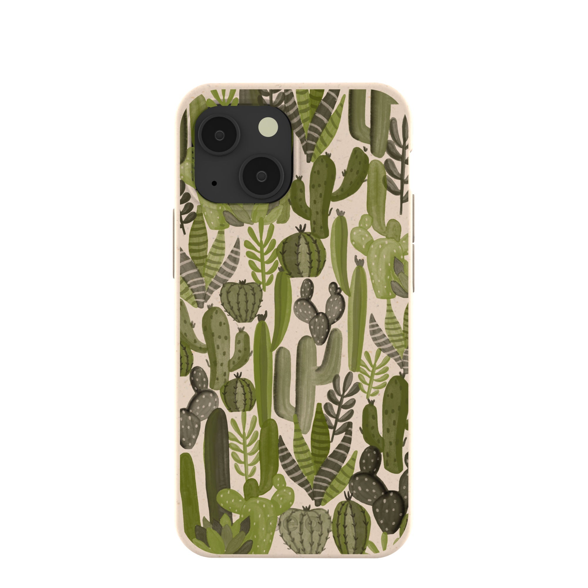 Seashell Succulent Cacti iPhone 13 Mini Case Refurbished - Pela Case refurbished available on Cerqular