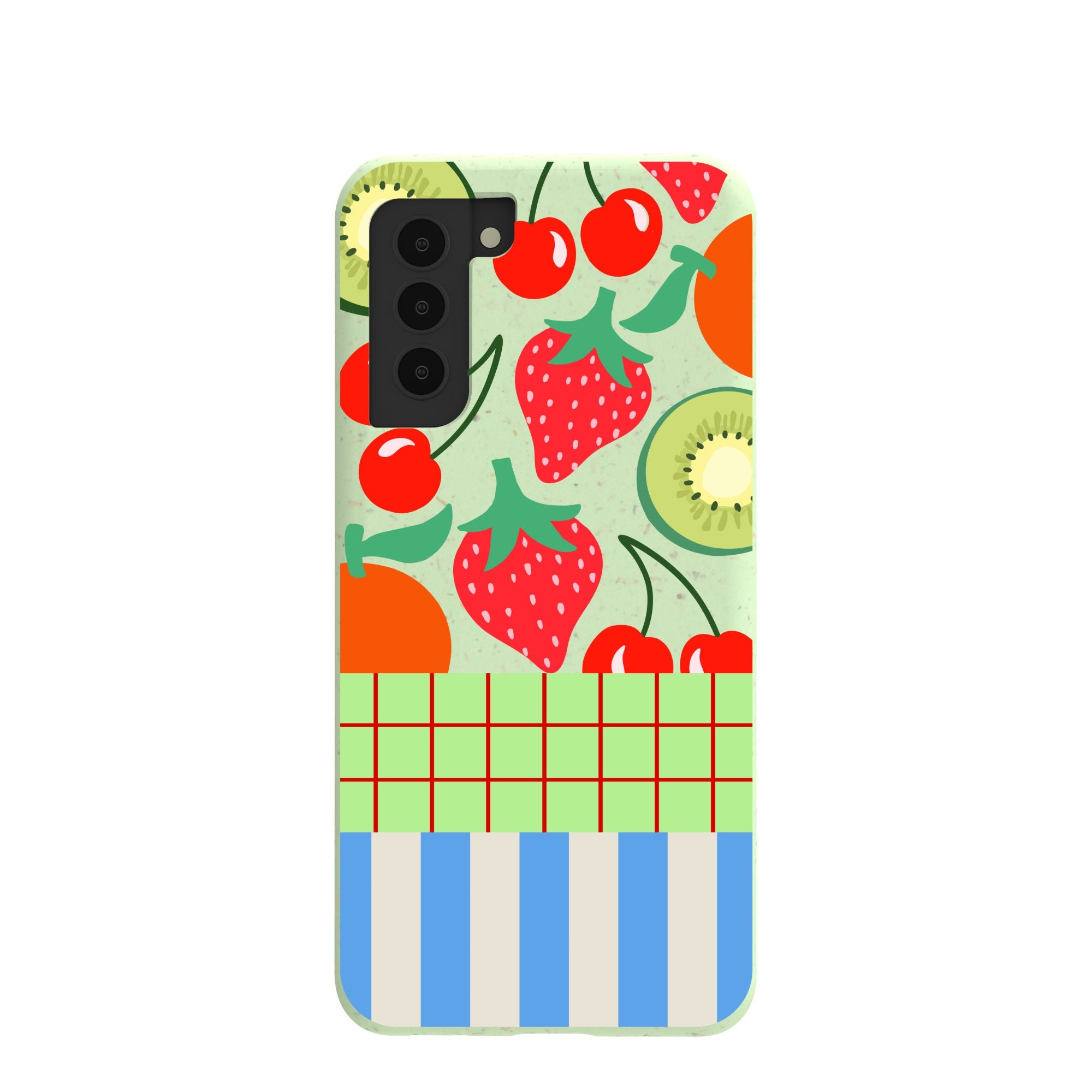 Sage Green Fresh Picnic Samsung Galaxy S21 Case Refurbished - Pela Case refurbished available on Cerqular