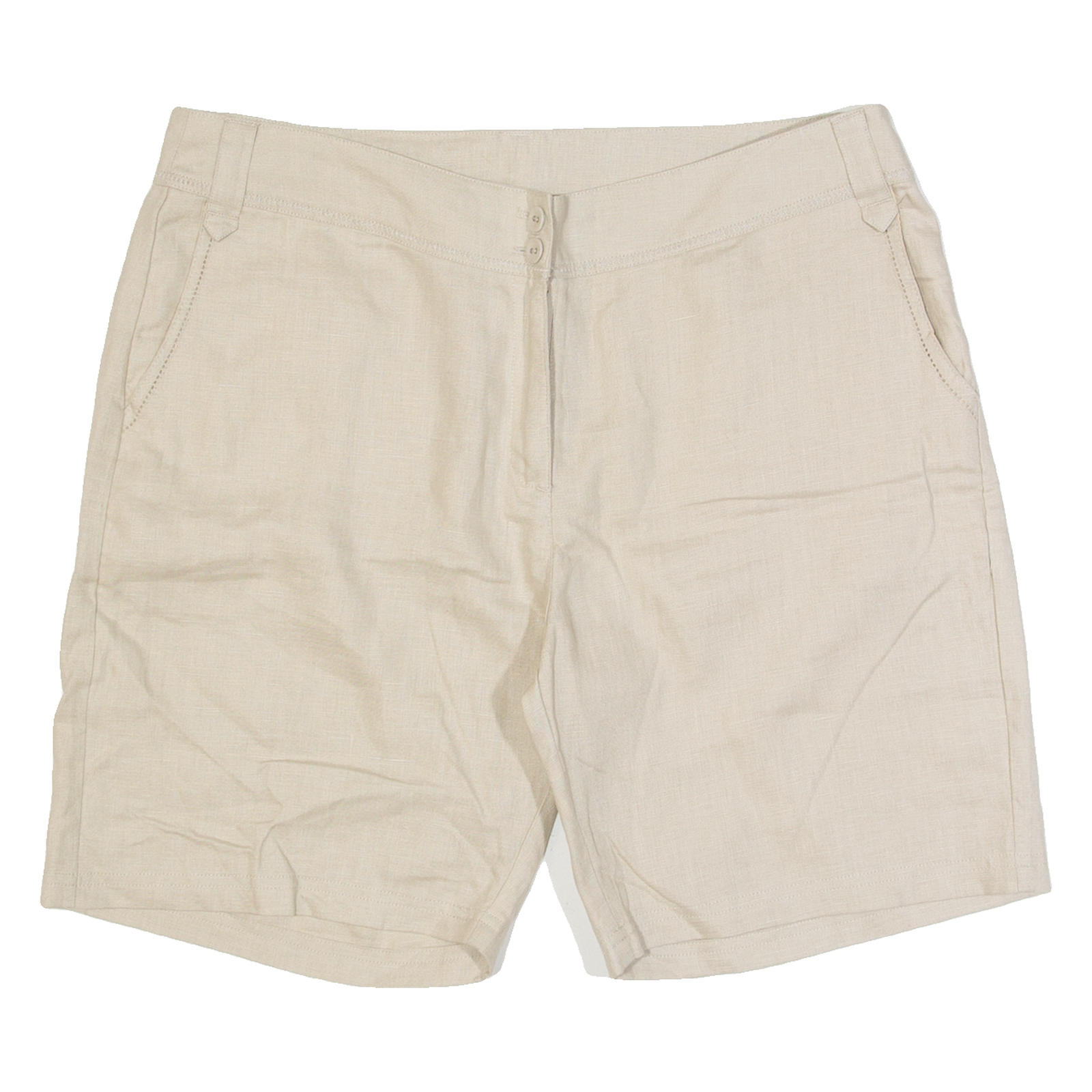 LAURA ASHLEY Womens Chino Shorts Beige UK 14 W34 Refurbished - N/A refurbished available on Cerqular