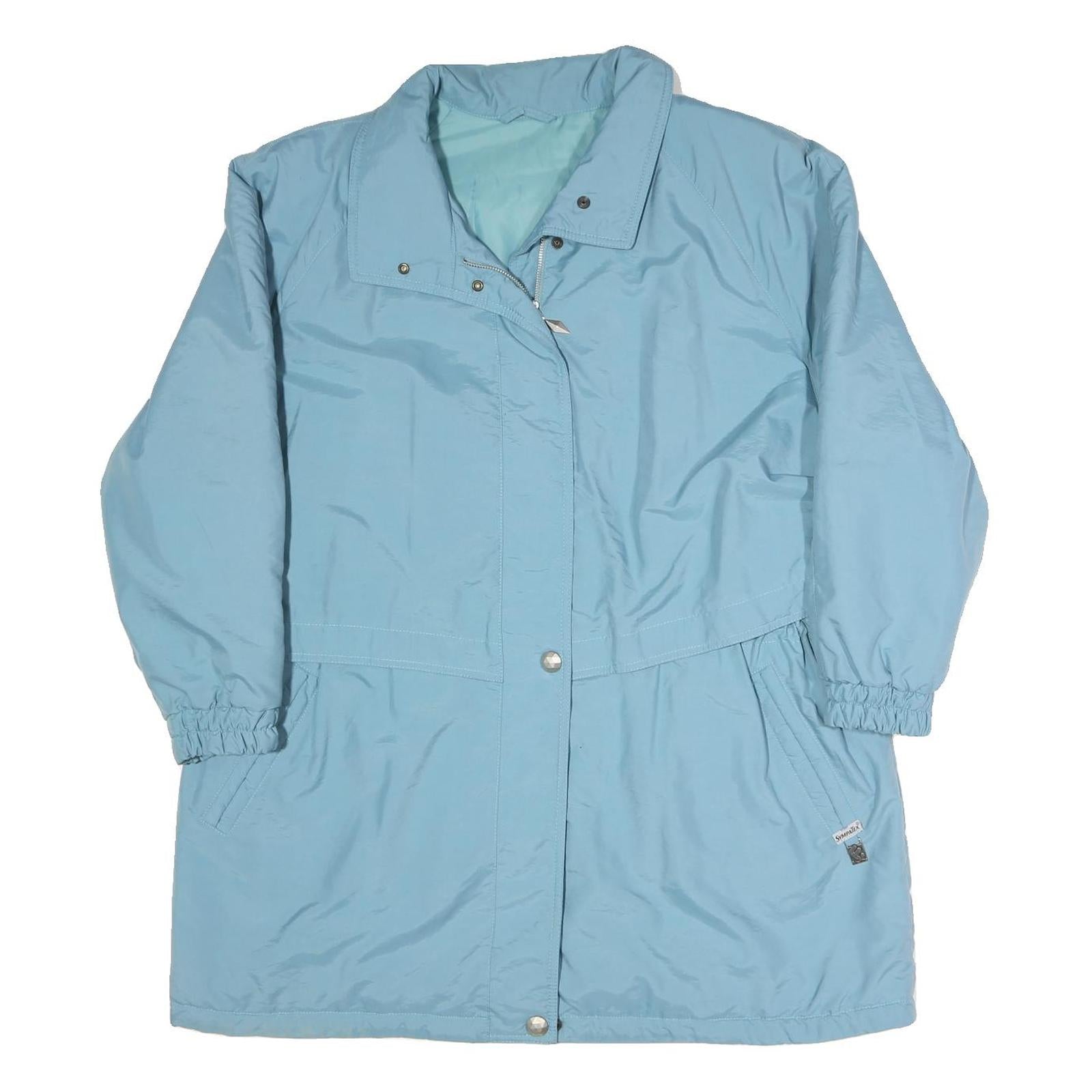 Womens Blue Jacket XL Polyester Blend Plain Long Sleeve Zip Casual Lightweight Refurbished - N/A refurbished available on Cerqular