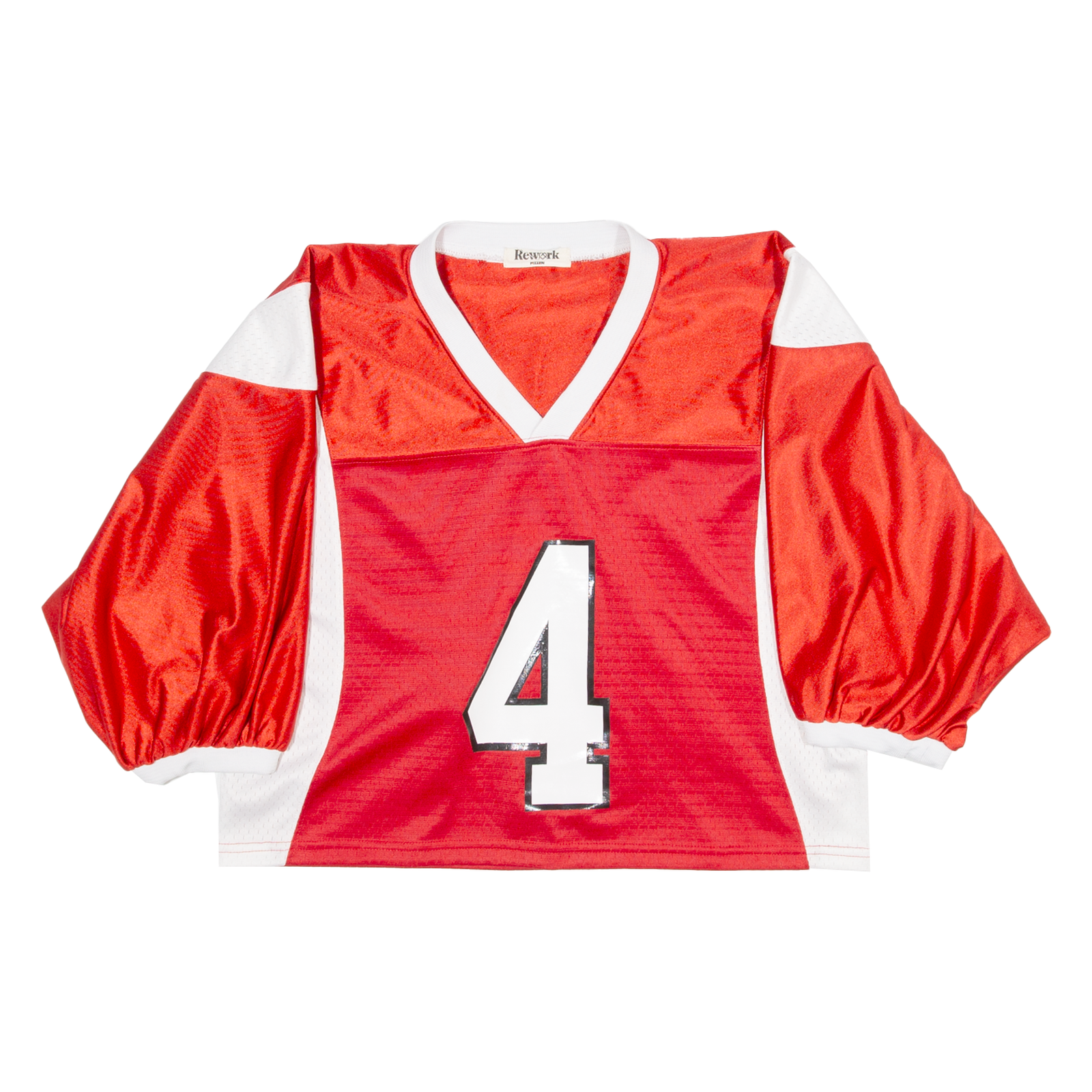 REWORK FIZZEN Cropped Womens Jersey Red 3/4 Sleeve V-Neck M Refurbished - N/A refurbished available on Cerqular