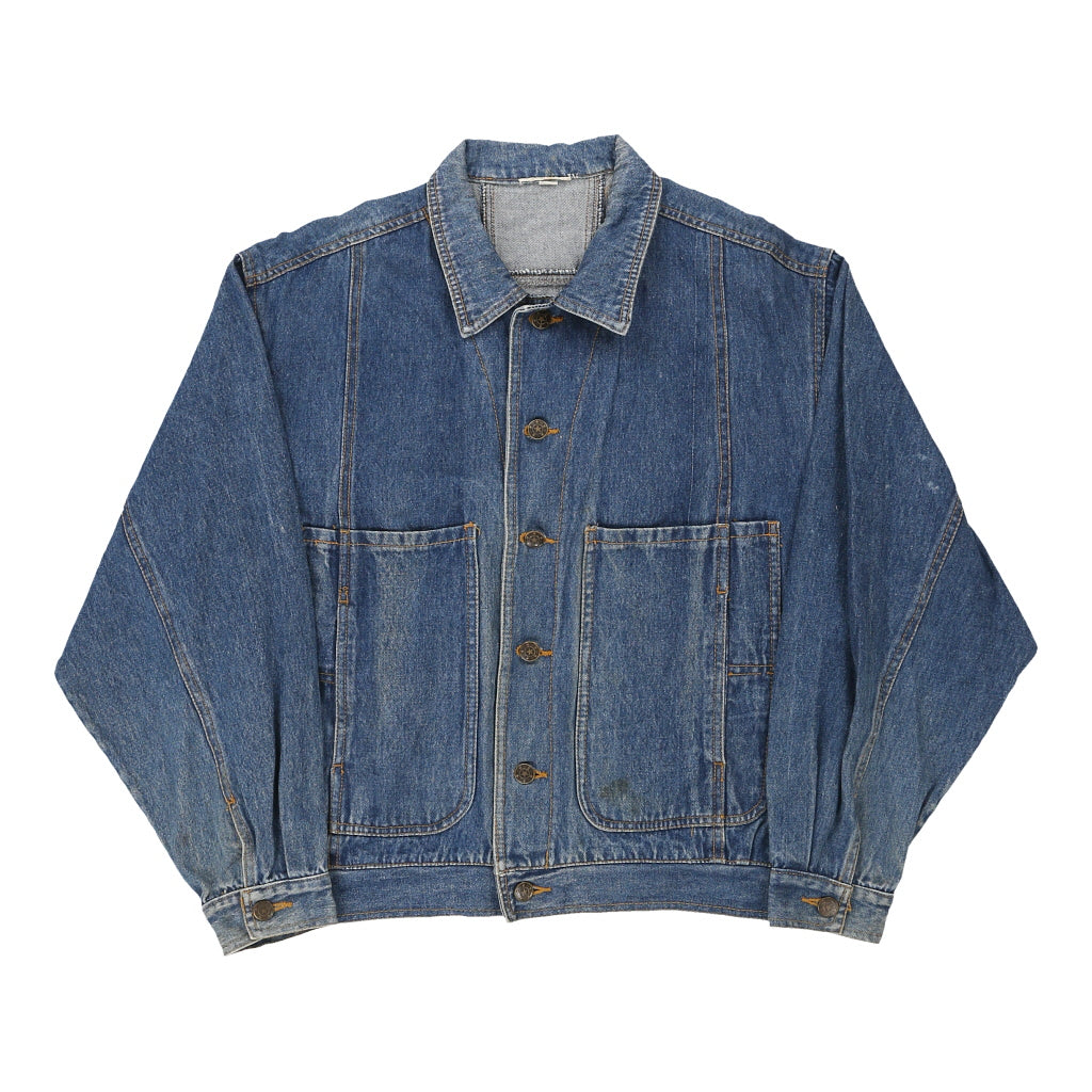 Buy Y2K Unbranded Denim Jacket - Medium Blue Cotton Refurbished - $40.19 Y2K Unbranded Denim Jacket - Medium Blue Cotton Refurbished - Thrifted (note: this is a term often used to describe second- refurbished available on Cerqular
