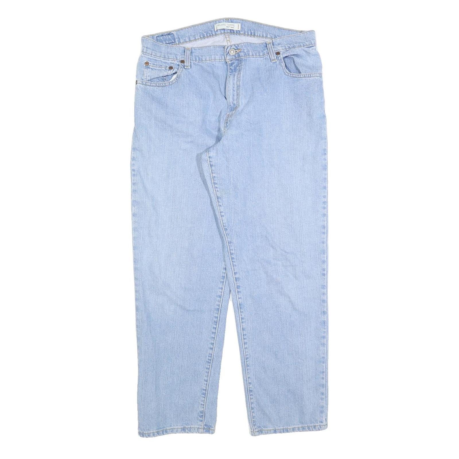 LEVI'S 550 Tapered Womens Jeans Blue Relaxed Cotton Blend W34 L28 Classic Fit Refurbished - N/A refurbished available on Cerqular