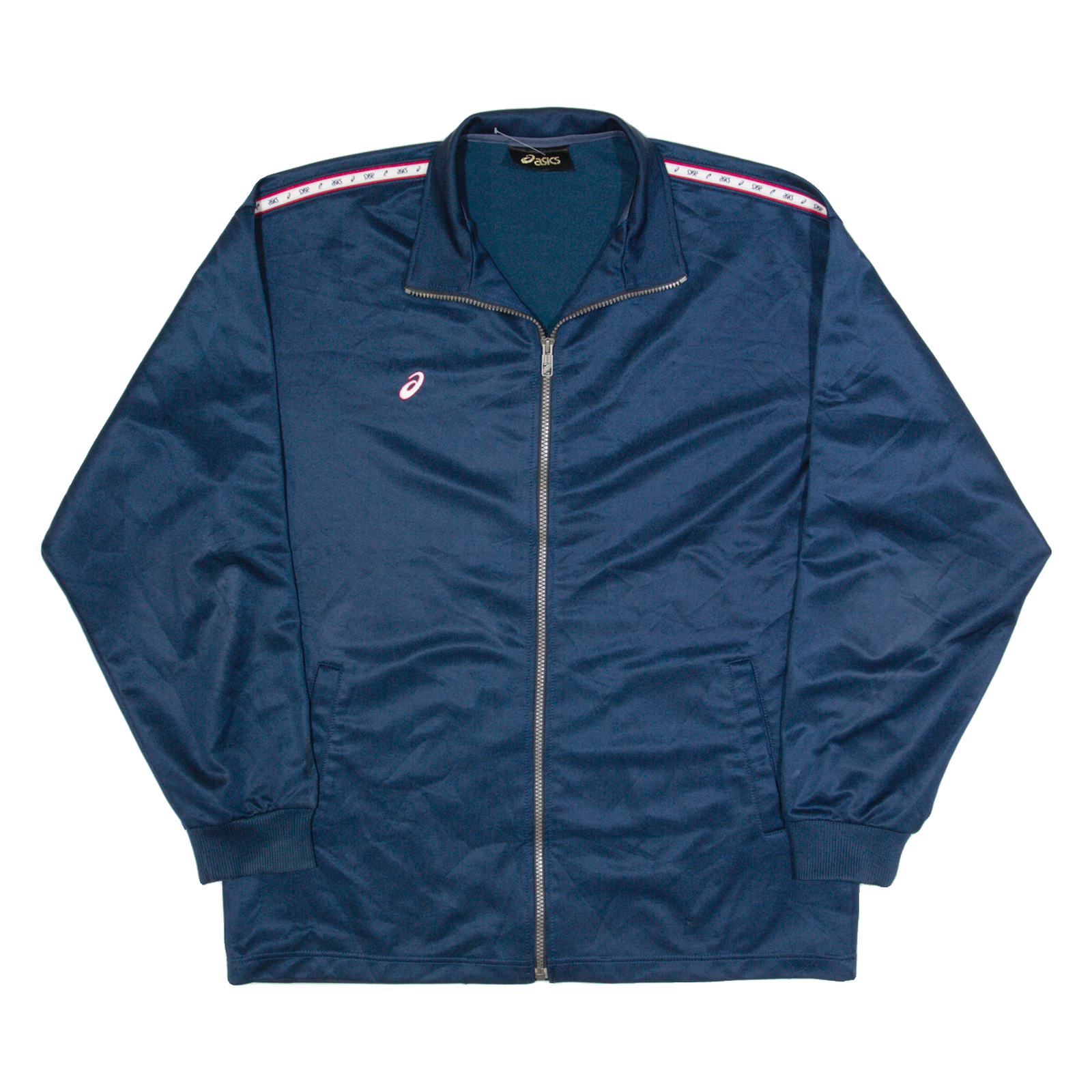 ASICS Mens Track Jacket Blue L Refurbished - N/A refurbished available on Cerqular