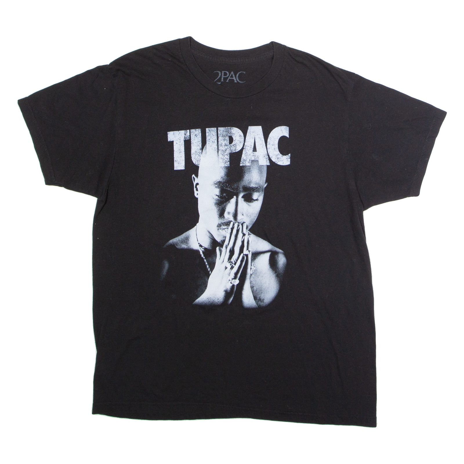 TUPAC Mens Band T-Shirt Black Crew Neck L Refurbished - N/A refurbished available on Cerqular
