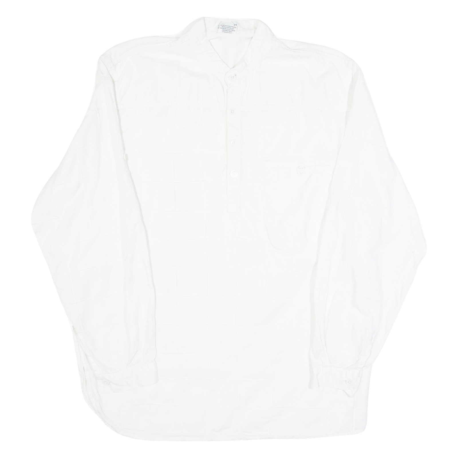 ASHANTI Mens Plain Shirt White Long Sleeve S Refurbished - N/A refurbished available on Cerqular