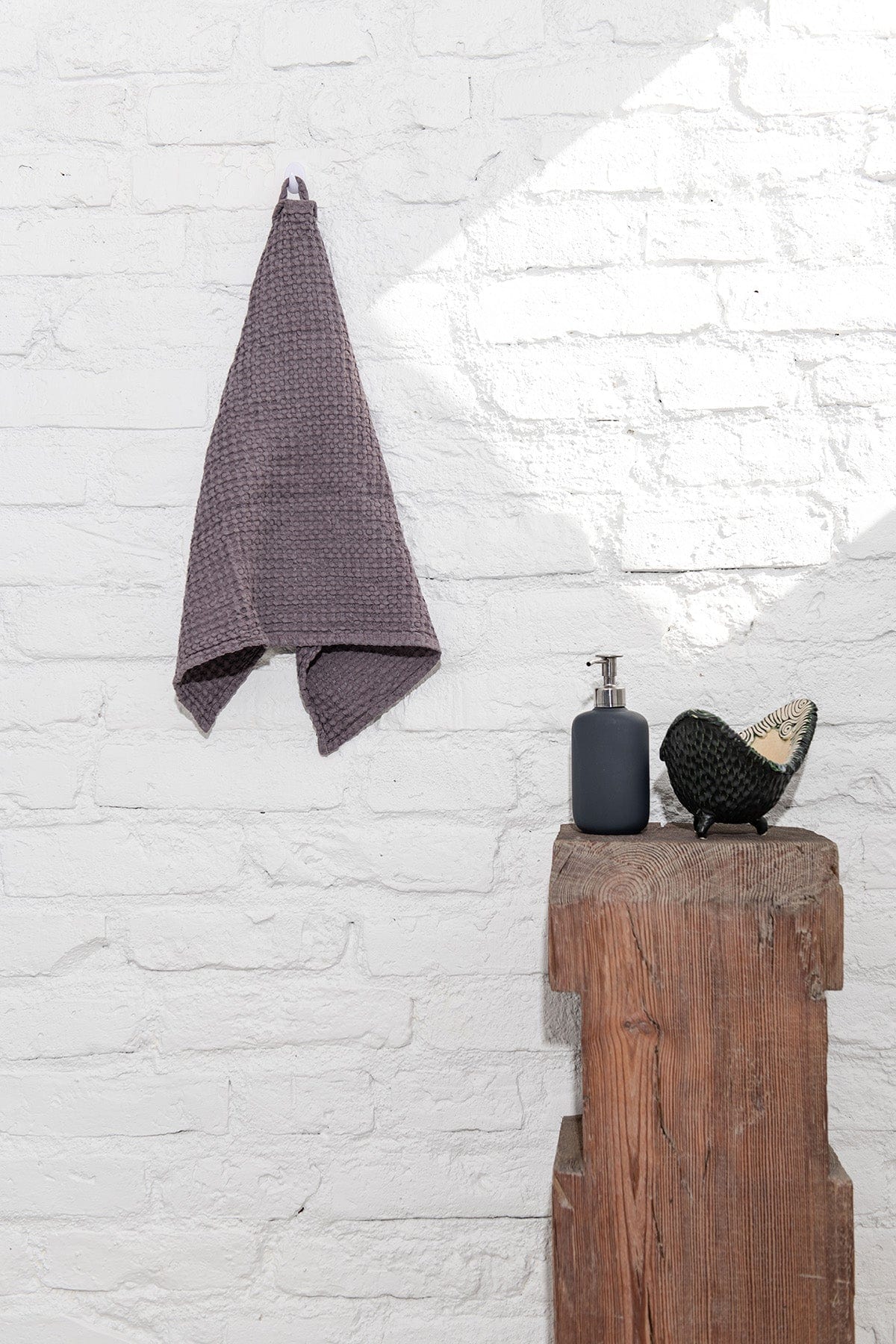 Waffle linen kitchen towel | Color: Mustard Refurbished - Amour Linen refurbished available on Cerqular