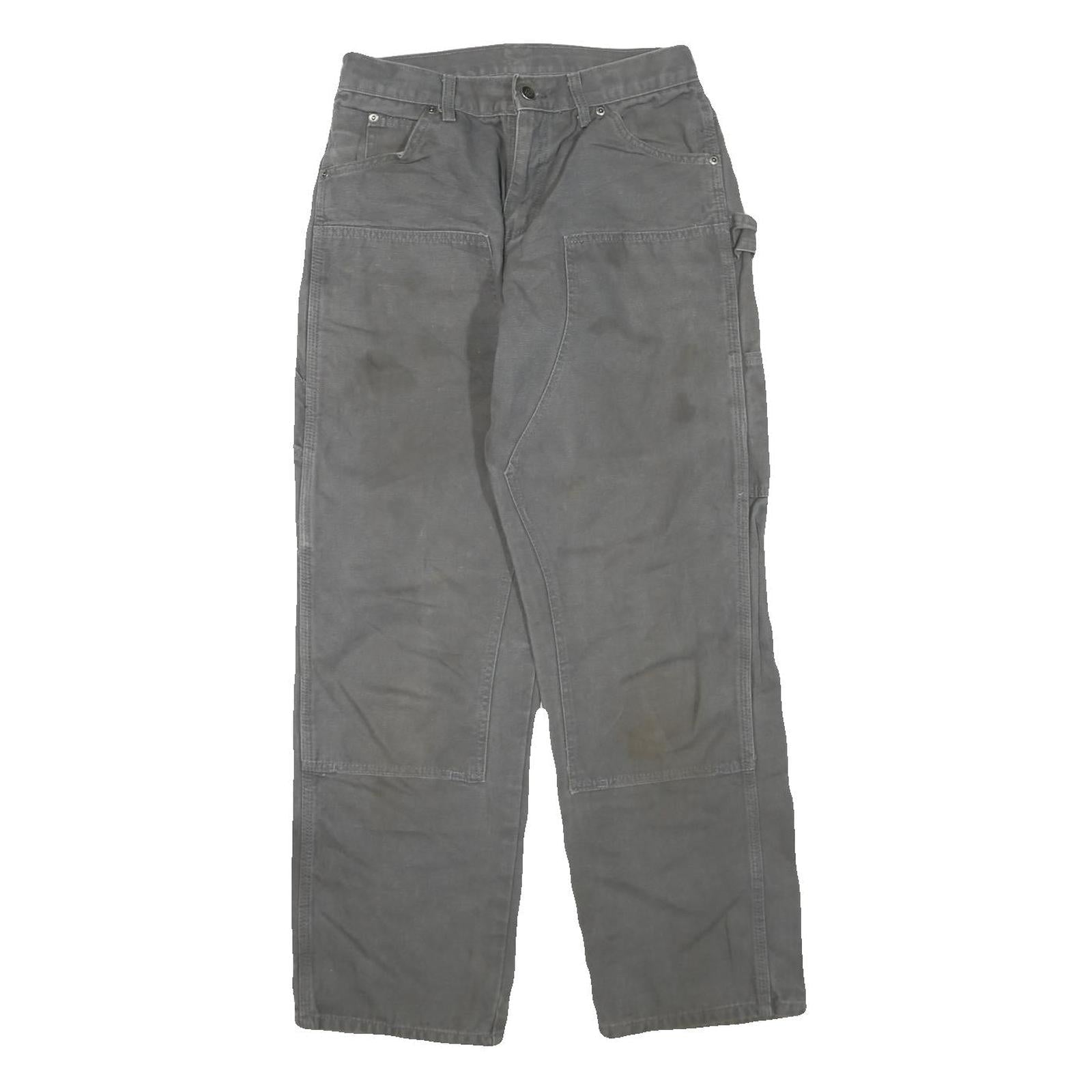 DICKIES Mens Jeans Grey Regular Straight Denim W26 L29 Workwear Utility Zip Refurbished - N/A refurbished available on Cerqular