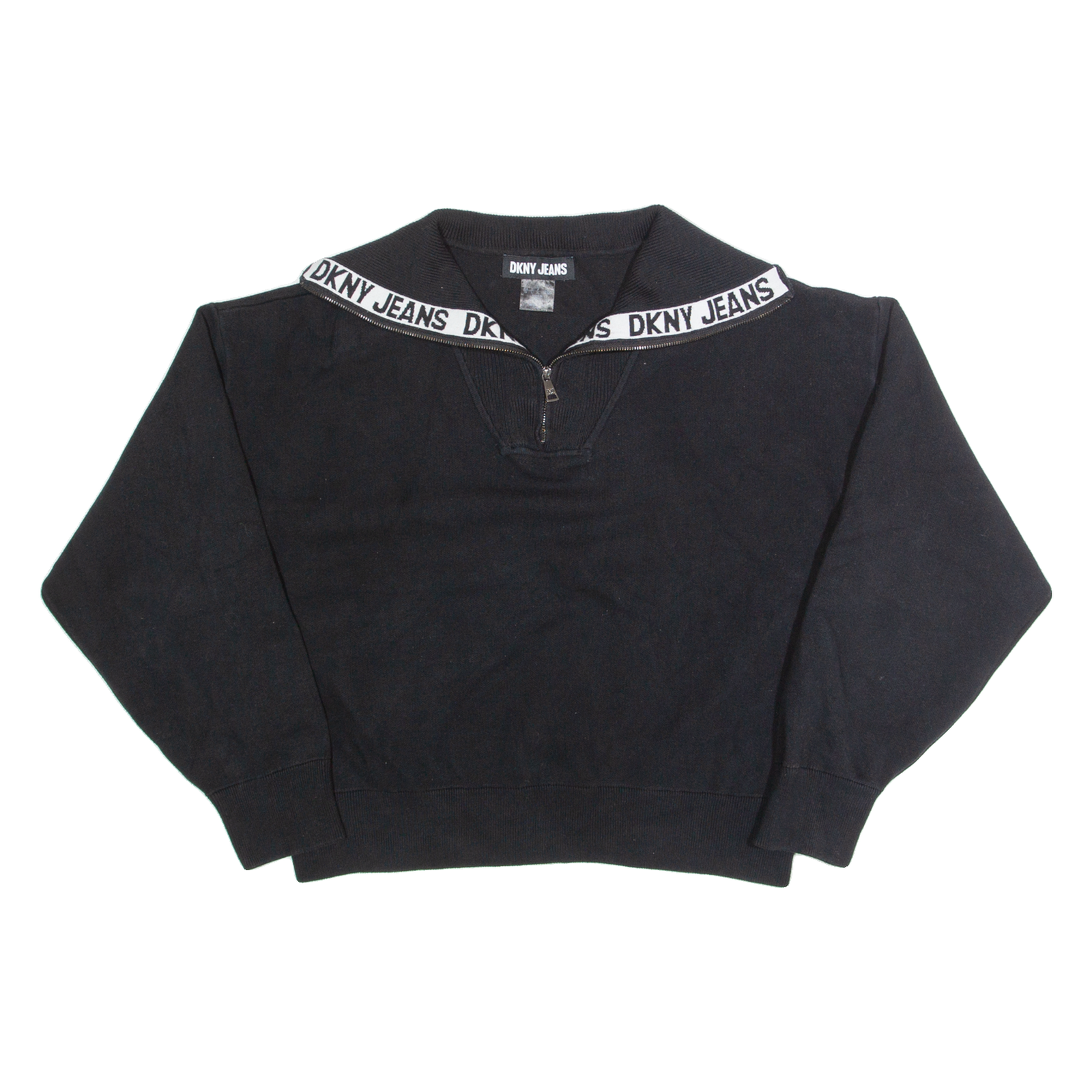 Buy DKNY Cropped Womens Jumper Black 1/4 Zip Tight Knit L Refurbished - $40.29 DKNY Cropped Womens Jumper Black 1/4 Zip Tight Knit L Refurbished - N/A refurbished available on Cerqular