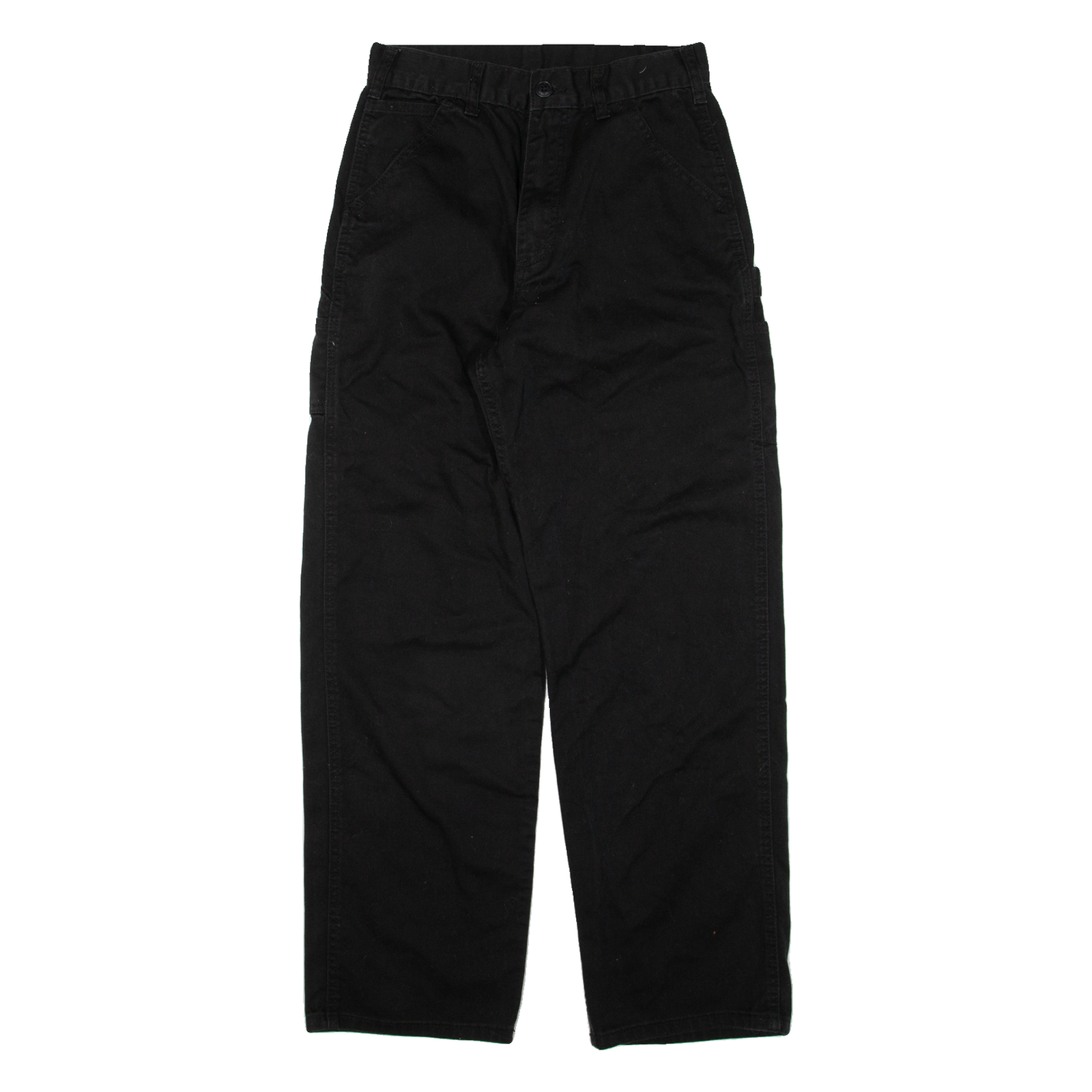 J.GALT Carpenter Womens Trousers Black Relaxed Straight W26 L28 Refurbished - N/A refurbished available on Cerqular