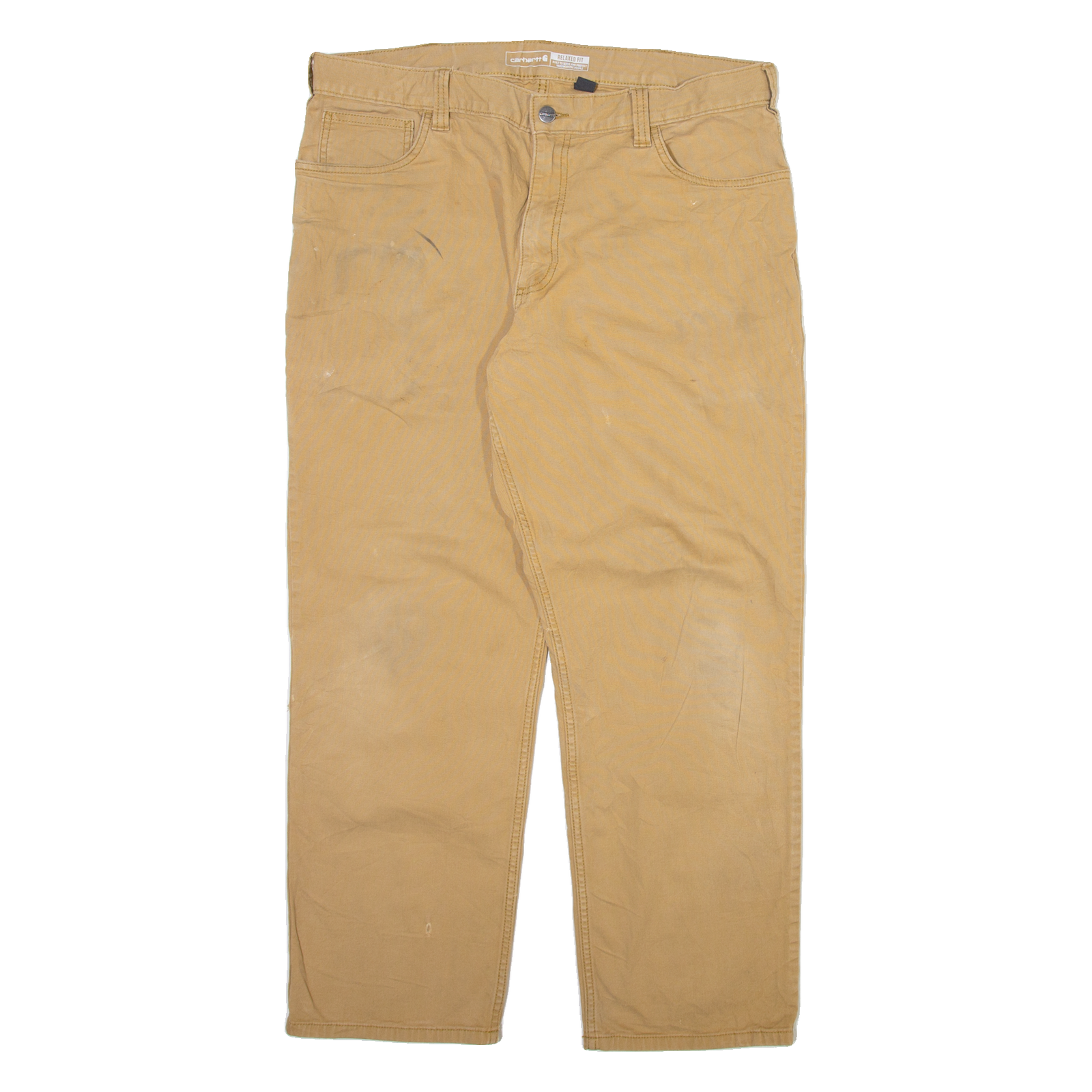 CARHARTT Mens Trousers Beige Relaxed Straight W30 L28 Refurbished - N/A refurbished available on Cerqular