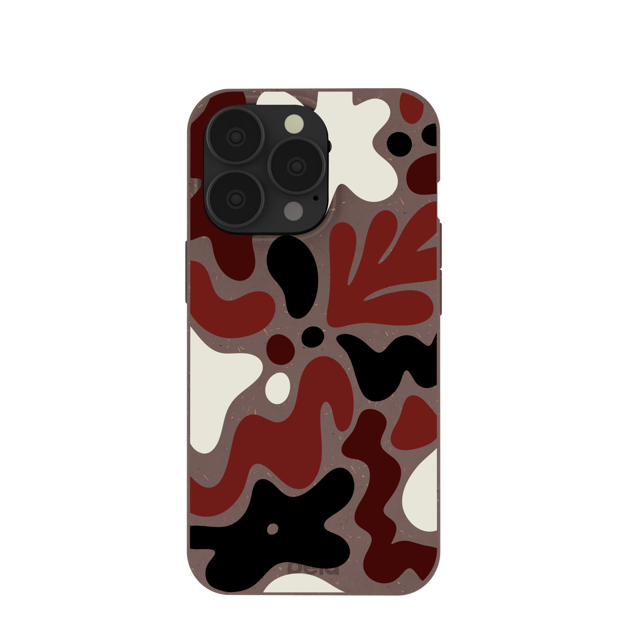 Chocolate Brown Earthy Curves iPhone 13 Pro Case Refurbished - Pela Case refurbished available on Cerqular