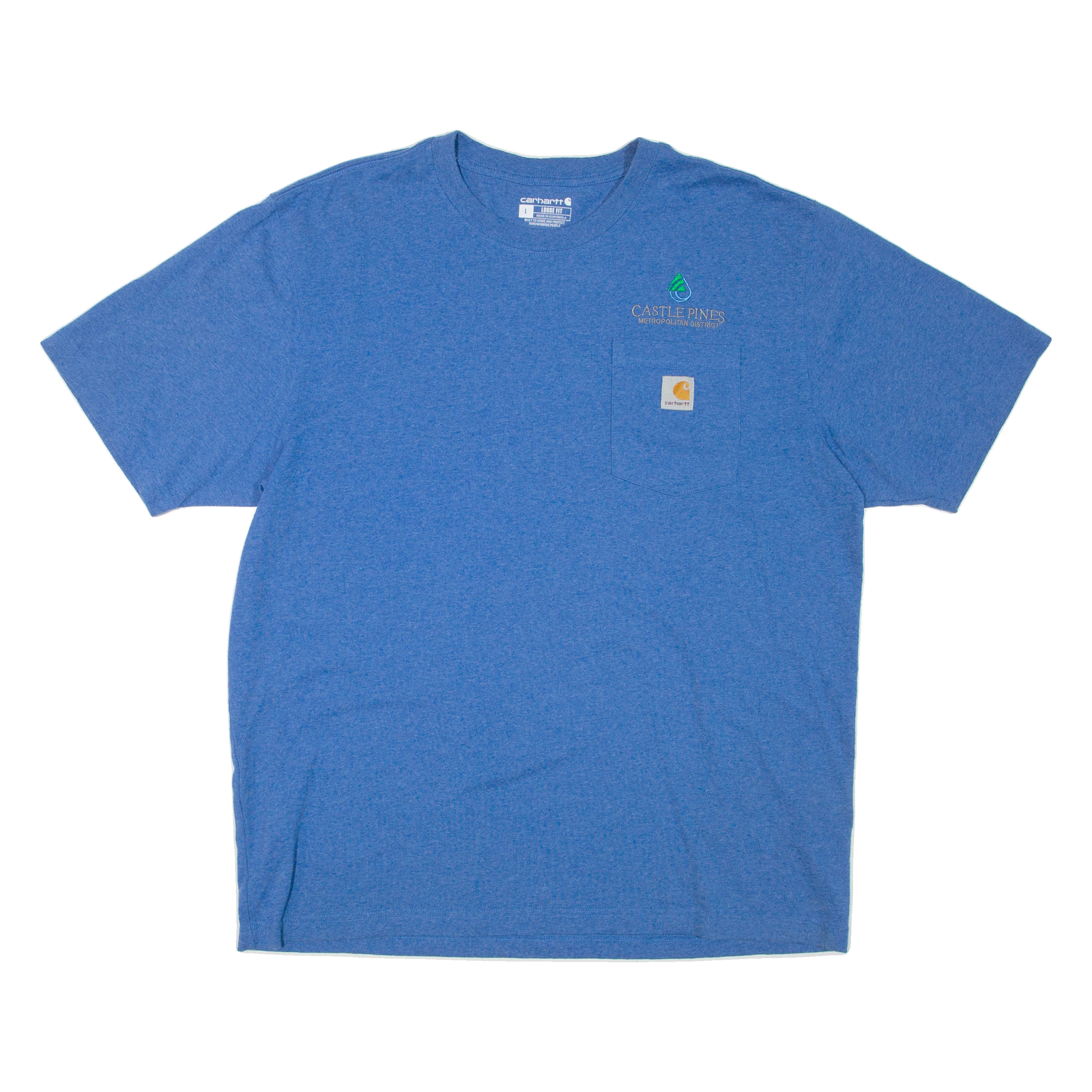 CARHARTT Loose Fit Mens T-Shirt Blue L Refurbished - N/A refurbished available on Cerqular