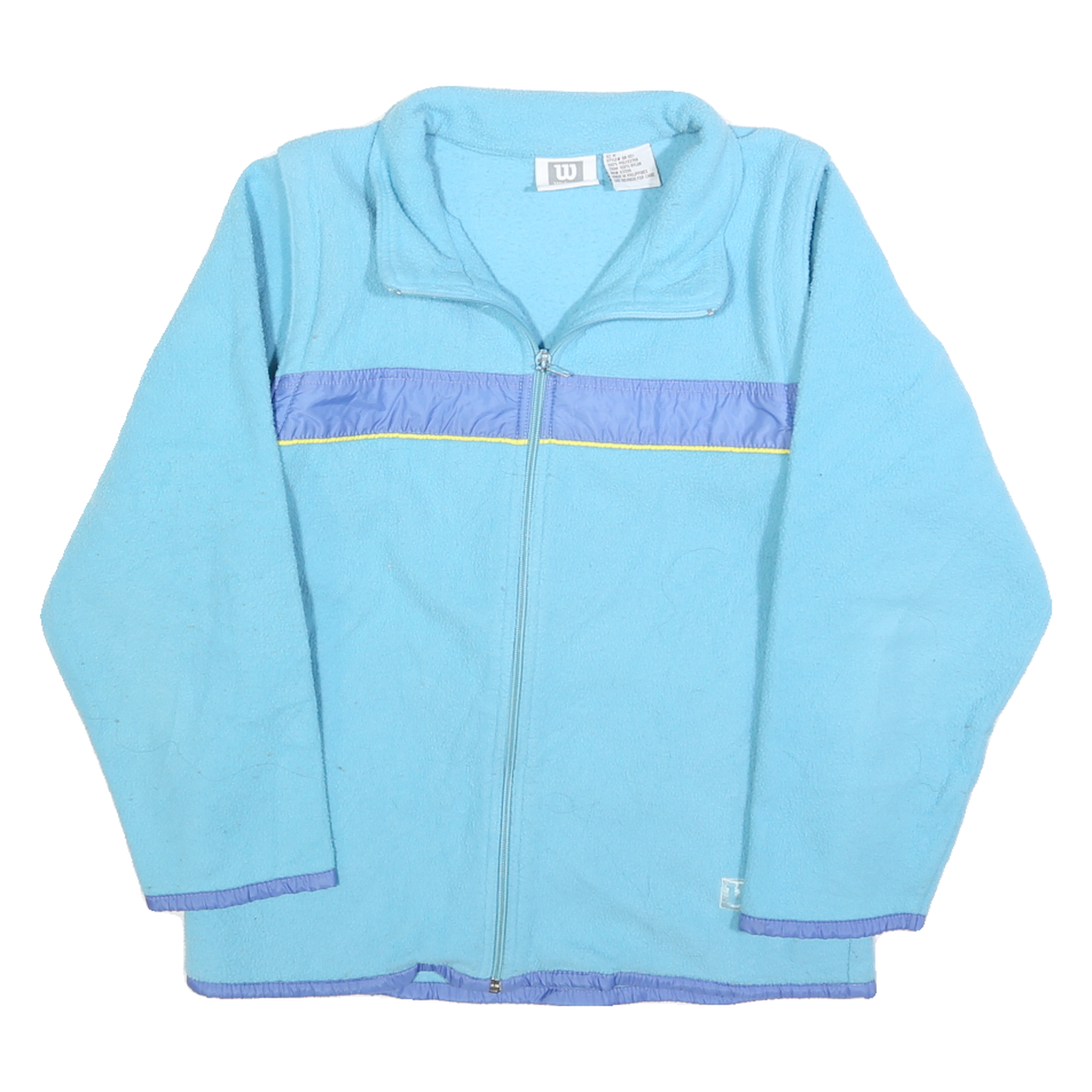 WILSON Womens Blue & Purple Plain Jumper Full Zip M Polyester Casual Comfort Refurbished - N/A refurbished available on Cerqular