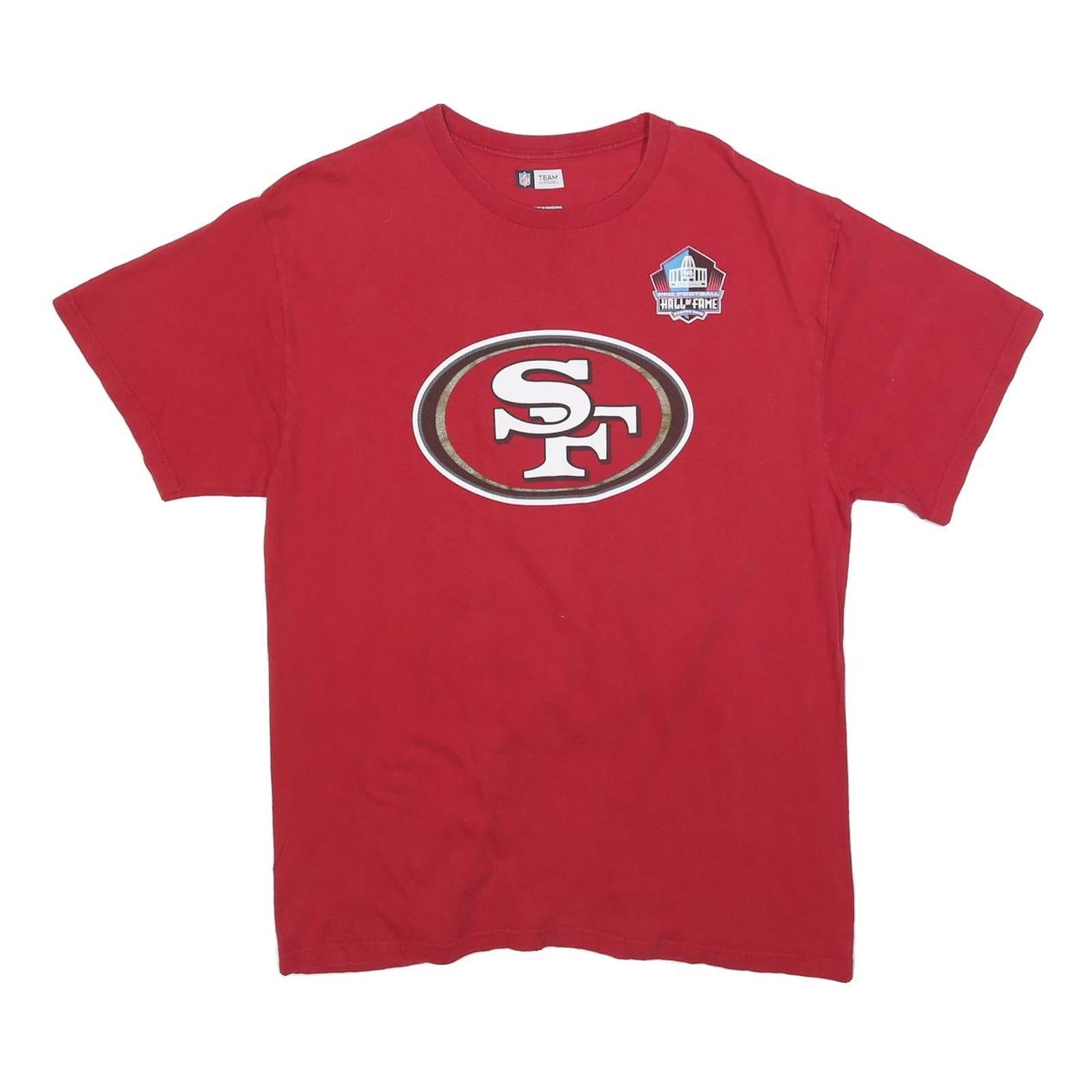 Buy NFL Mens Red San Francisco 49ers Montana Number 16 Graphic T-Shirt L Short Refurbished - $22.09 NFL Mens Red San Francisco 49ers Montana Number 16 Graphic T-Shirt L Short Refurbished - N/A refurbished available on Cerqular