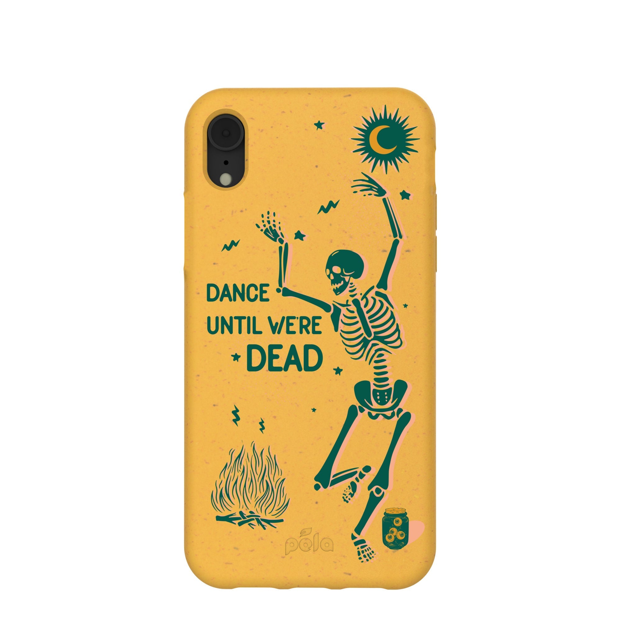 Honey Dancing Skeleton iPhone XR Case Refurbished - Pela Case refurbished available on Cerqular