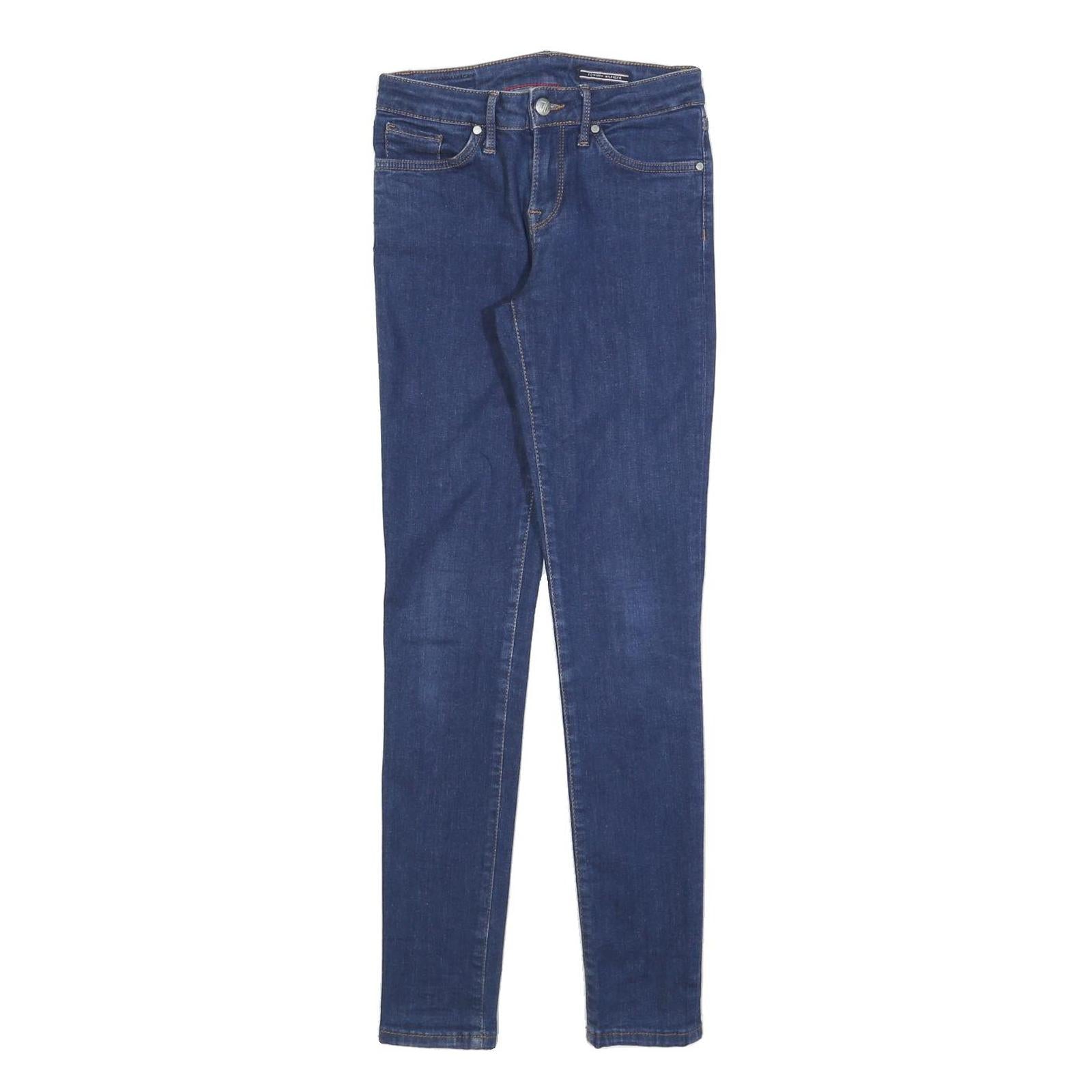 TOMMY HILFIGER Womens Jeans Blue Slim Skinny Denim Medium W26 L30 Stretch Refurbished - N/A refurbished available on Cerqular