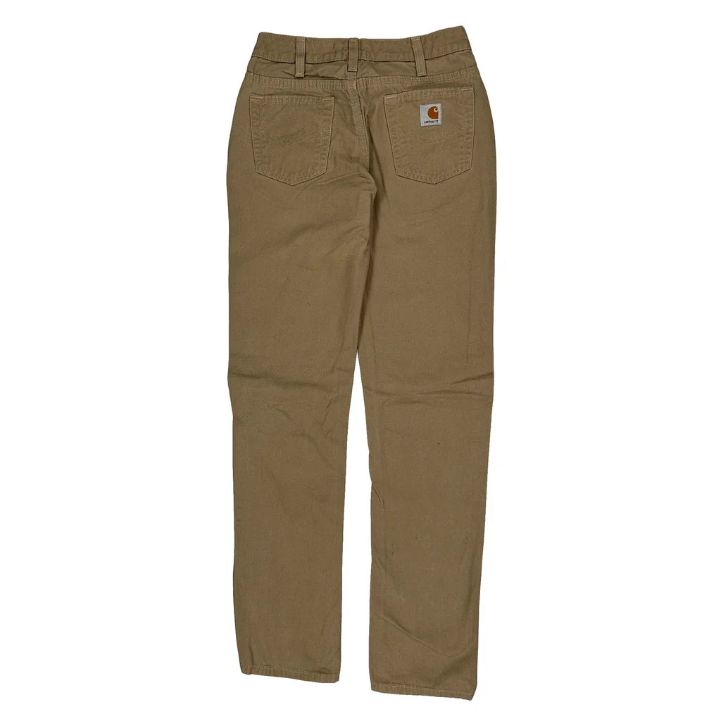 Carhartt Trousers - 37W UK 16 Khaki Cotton Refurbished - Thrifted (note: this is a term often used to describe second- refurbished available on Cerqular