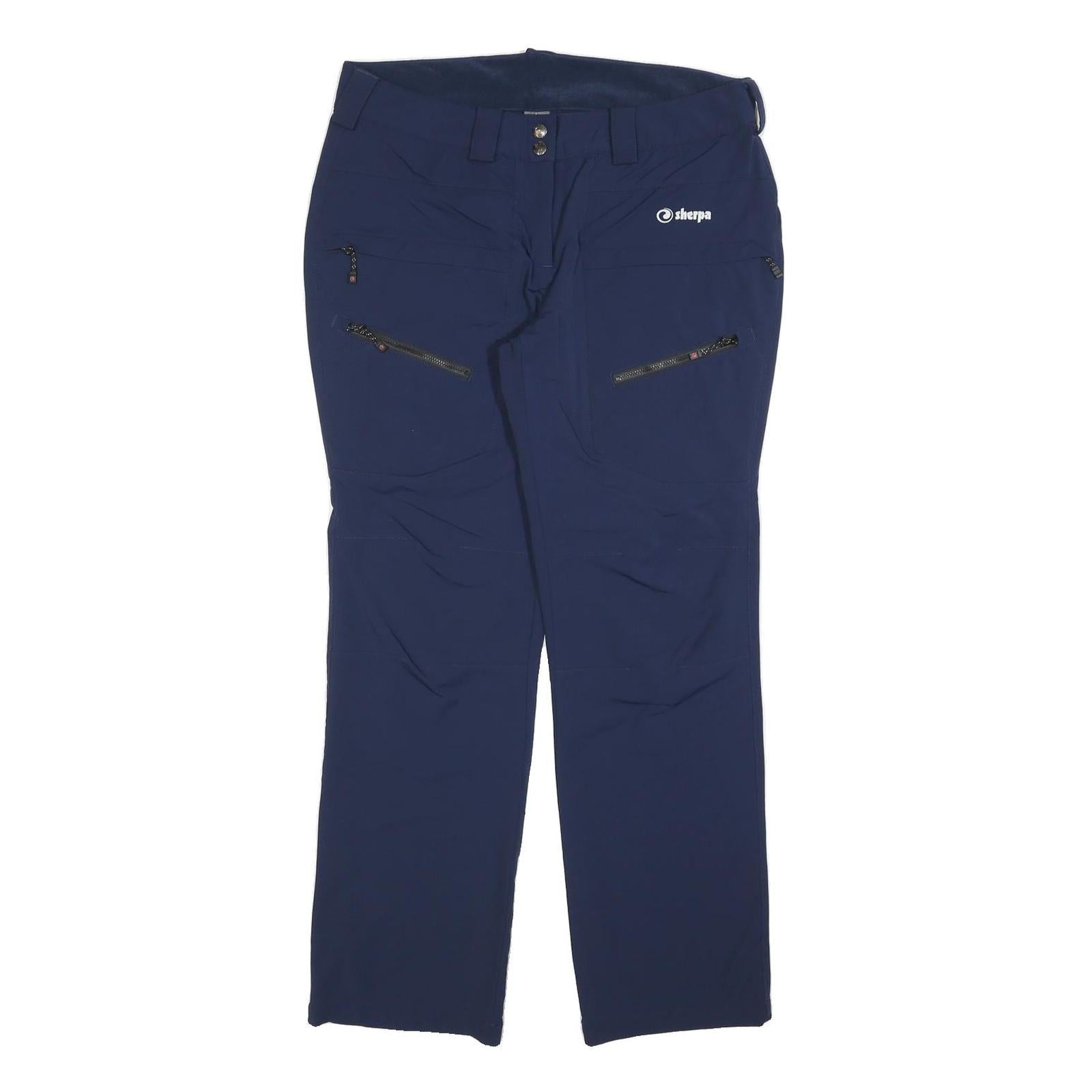 SHERPA Womens Polyester Blend Navy Regular Leg Trousers W34 L30 Outdoor Zip Refurbished - N/A refurbished available on Cerqular