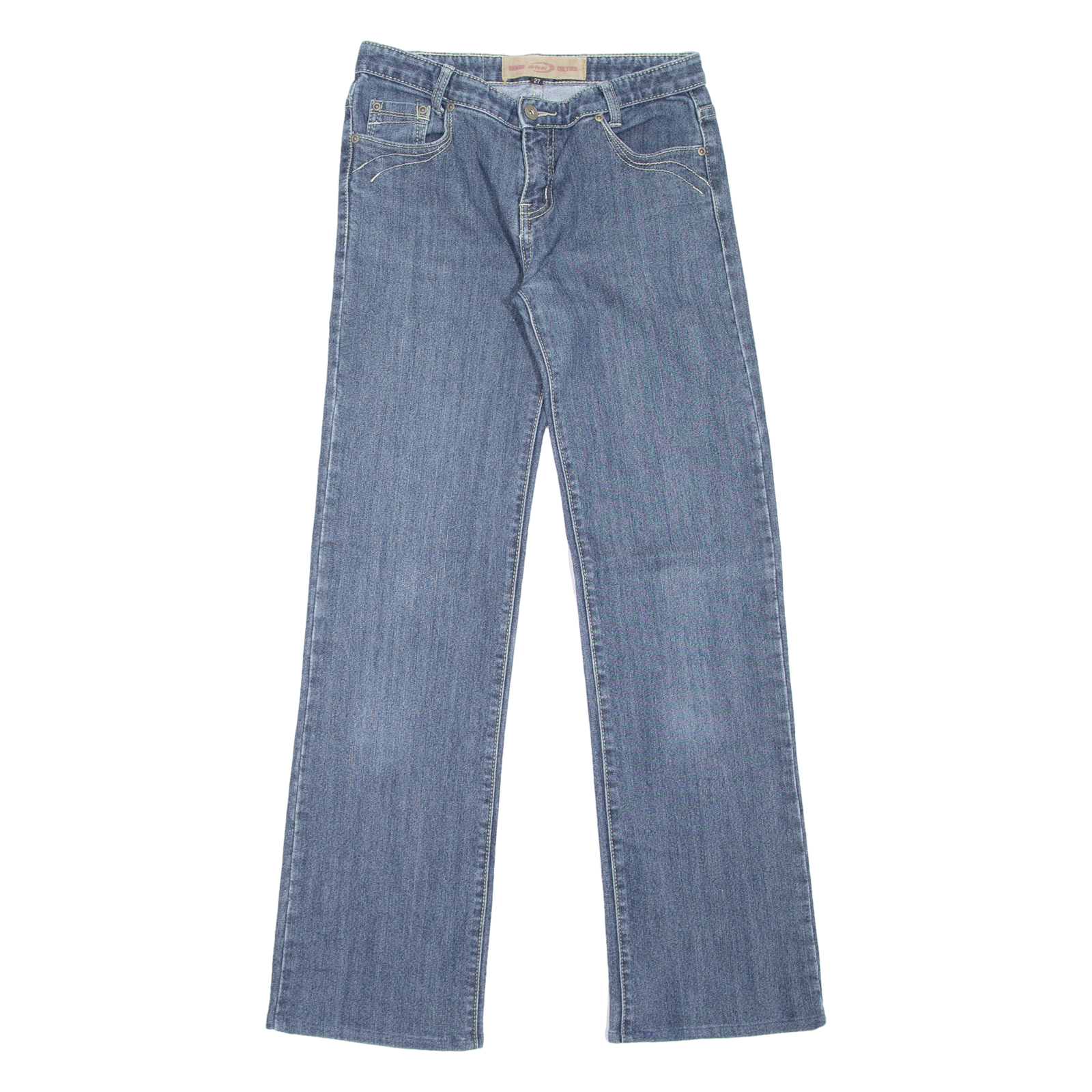 DRIVER Womens Jeans Blue Relaxed Straight W27 L31 Refurbished - N/A refurbished available on Cerqular