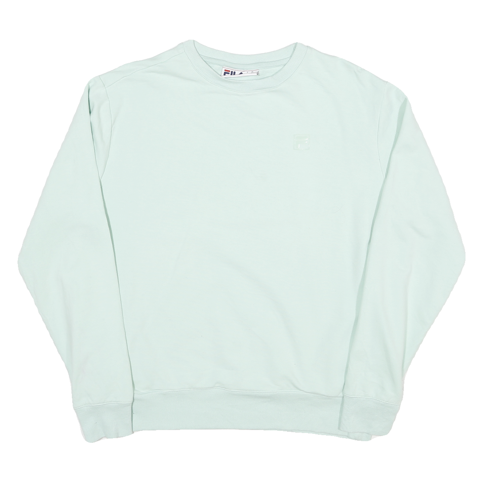 FILA Mens Light Green Sweatshirt Crew Neck M Cotton Blend Pullover Casual Refurbished - N/A refurbished available on Cerqular