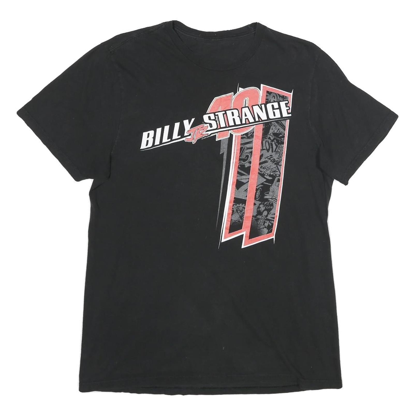 Mens Black Billy Strange 40 Graphic T-Shirt S Short Sleeve Crew Neck Racing Refurbished - N/A refurbished available on Cerqular