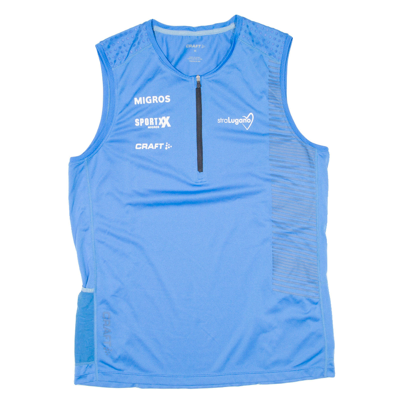 CRAFT Mens Jersey Blue Sleeveless 1/2 Zip M Refurbished - N/A refurbished available on Cerqular