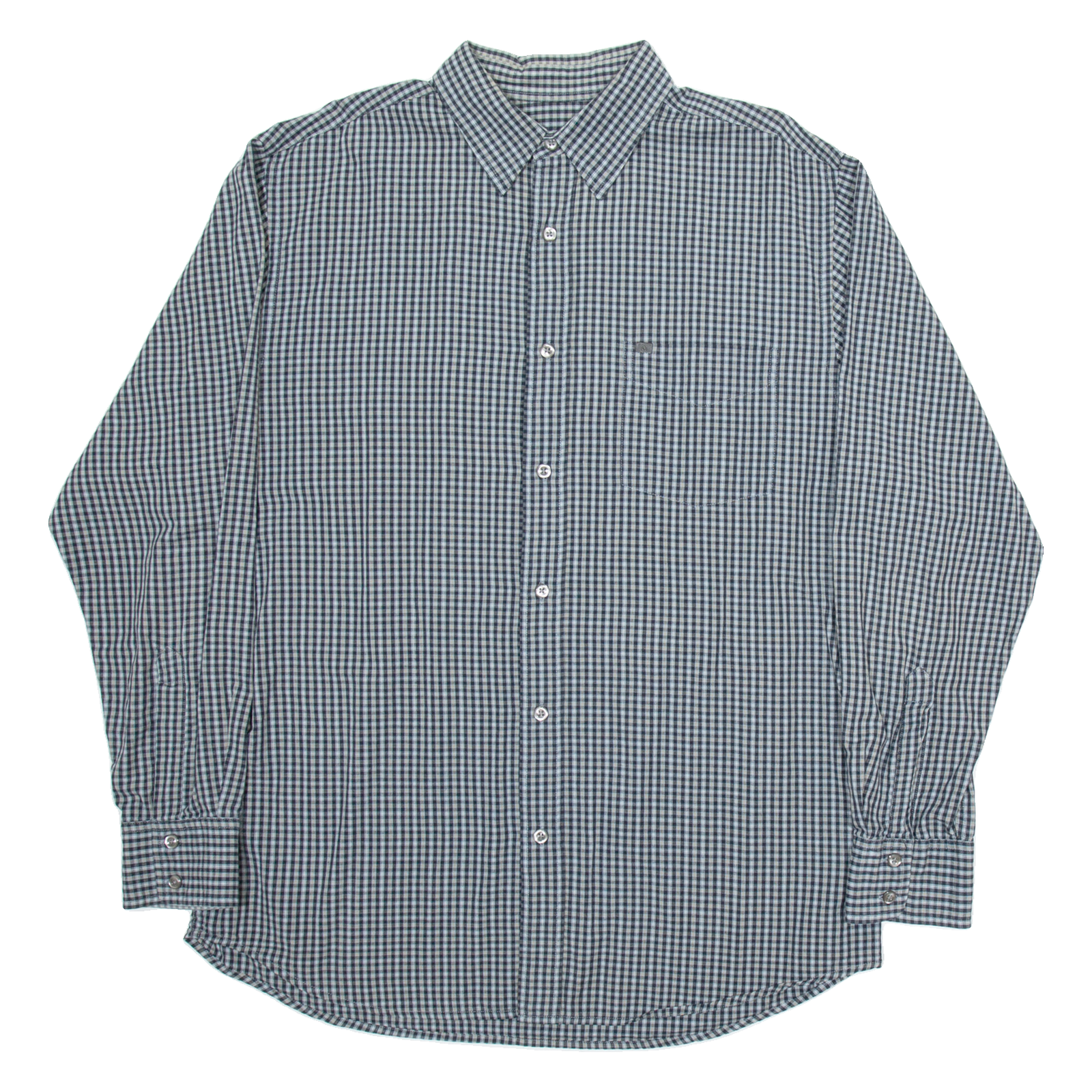 NAUTICA Mens Shirt Green Check Long Sleeve L Refurbished - N/A refurbished available on Cerqular