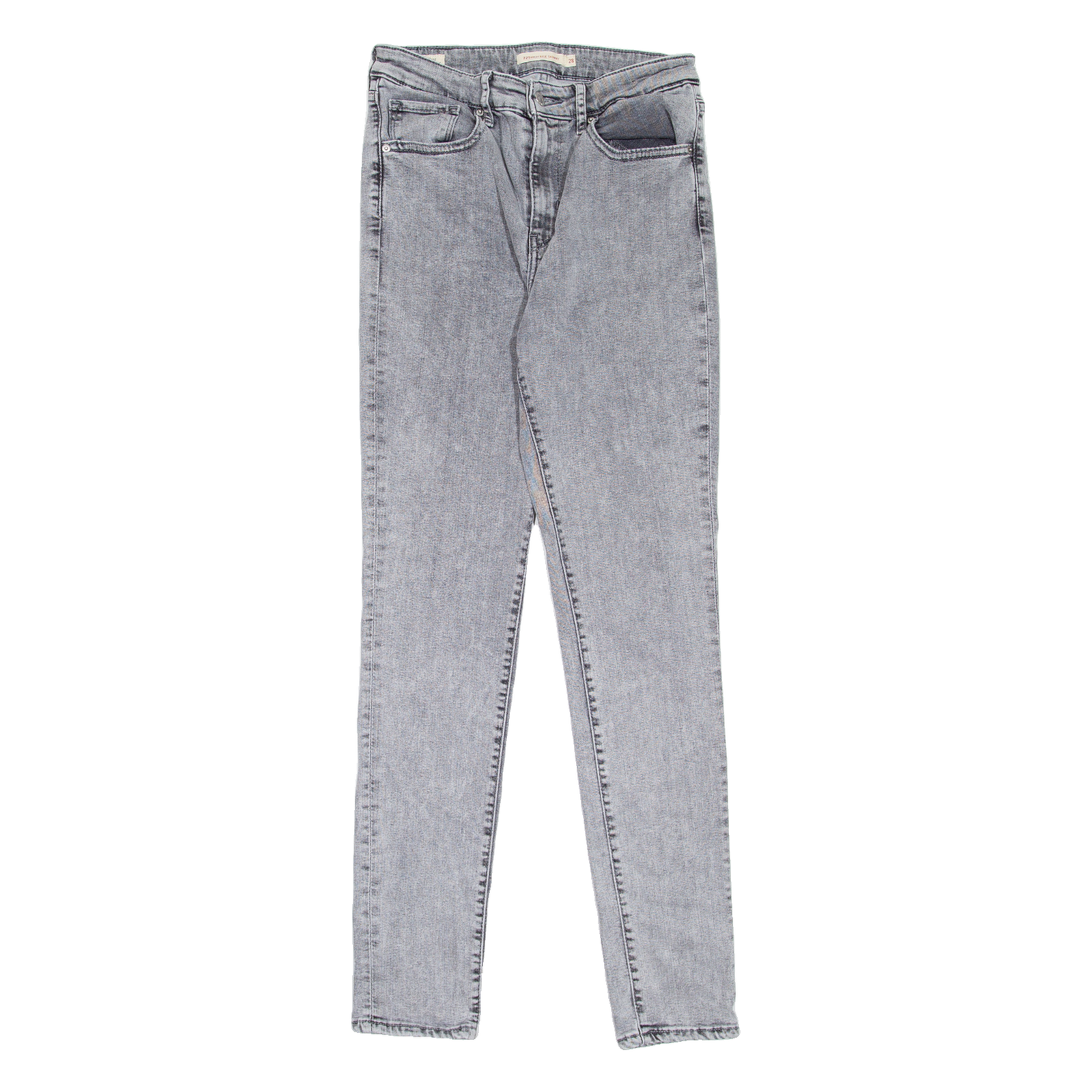 LEVI'S 721 High Rise BIG E Womens Jeans Grey Slim Skinny W28 L30 Refurbished - N/A refurbished available on Cerqular
