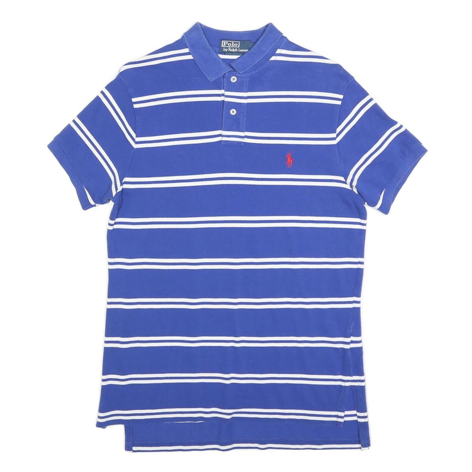 Buy POLO RALPH LAUREN Mens Blue & White Striped Short Sleeve Polo Shirt M Classic Refurbished - $40.29 POLO RALPH LAUREN Mens Blue & White Striped Short Sleeve Polo Shirt M Classic Refurbished - N/A refurbished available on Cerqular