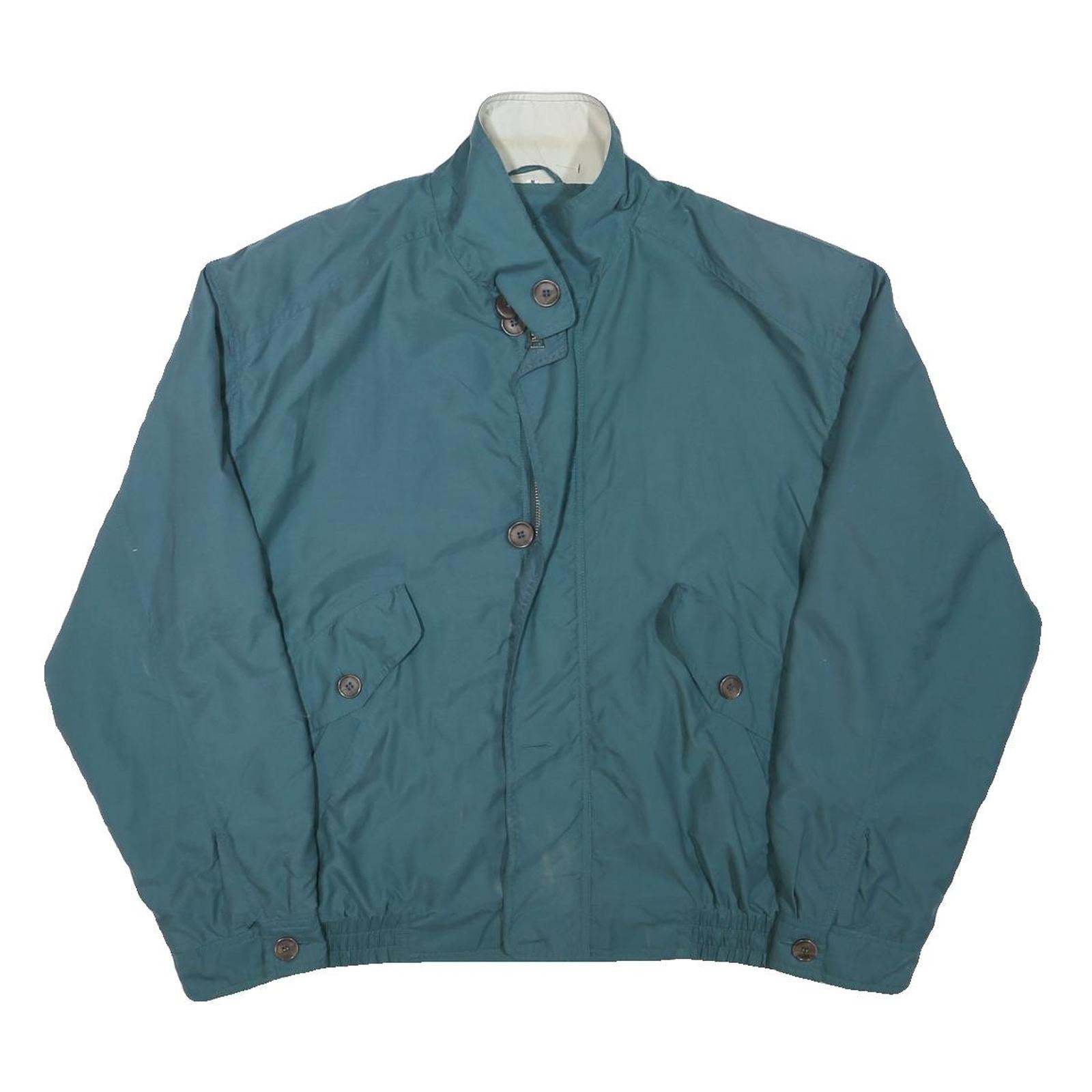 Mens Blue Polyester Blend Zip Jacket L Casual Plain Lightweight Outerwear Refurbished - N/A refurbished available on Cerqular