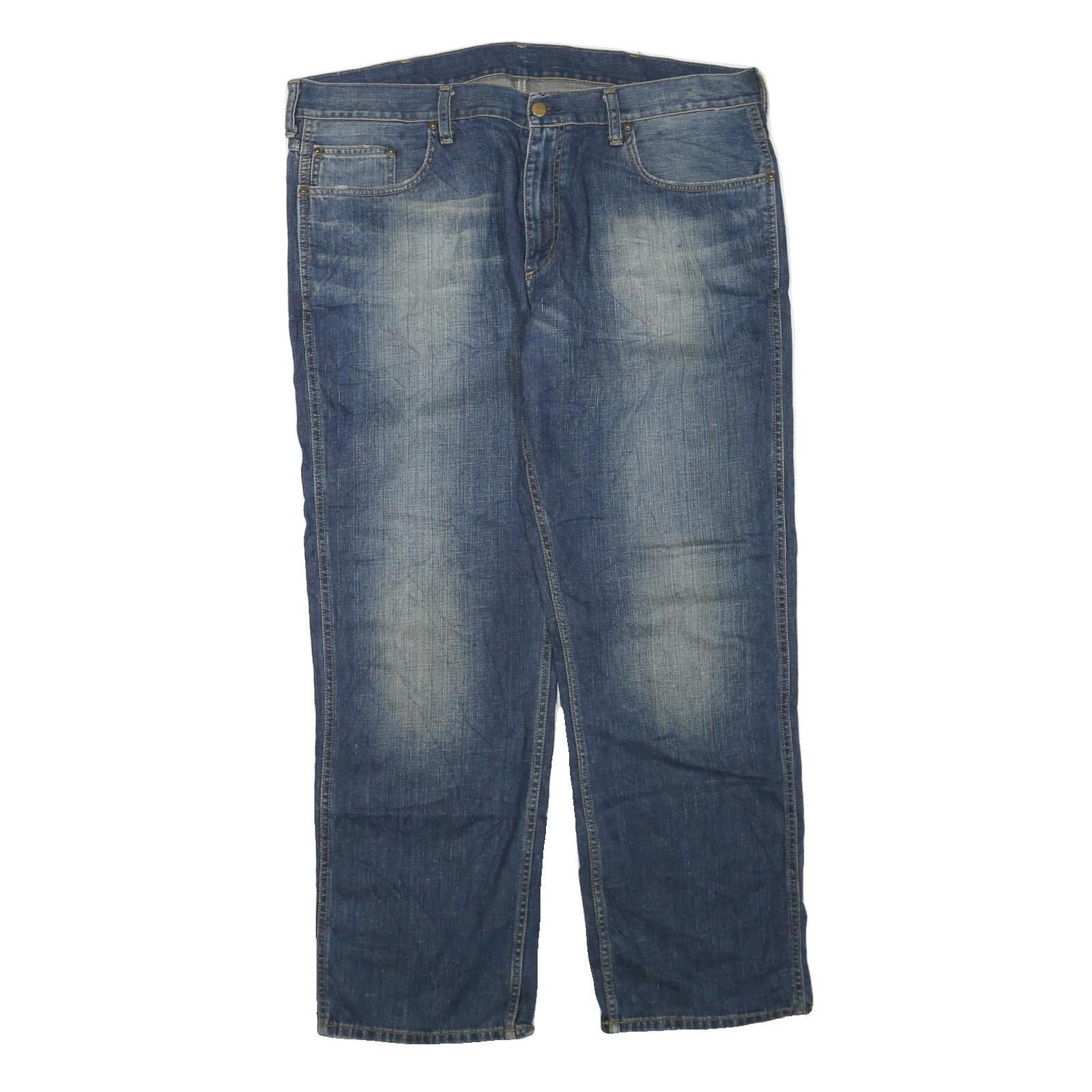 CARHARTT Mens Regular Fit Blue Denim Jeans W38 L32 Classic Zip Pocket Refurbished - N/A refurbished available on Cerqular