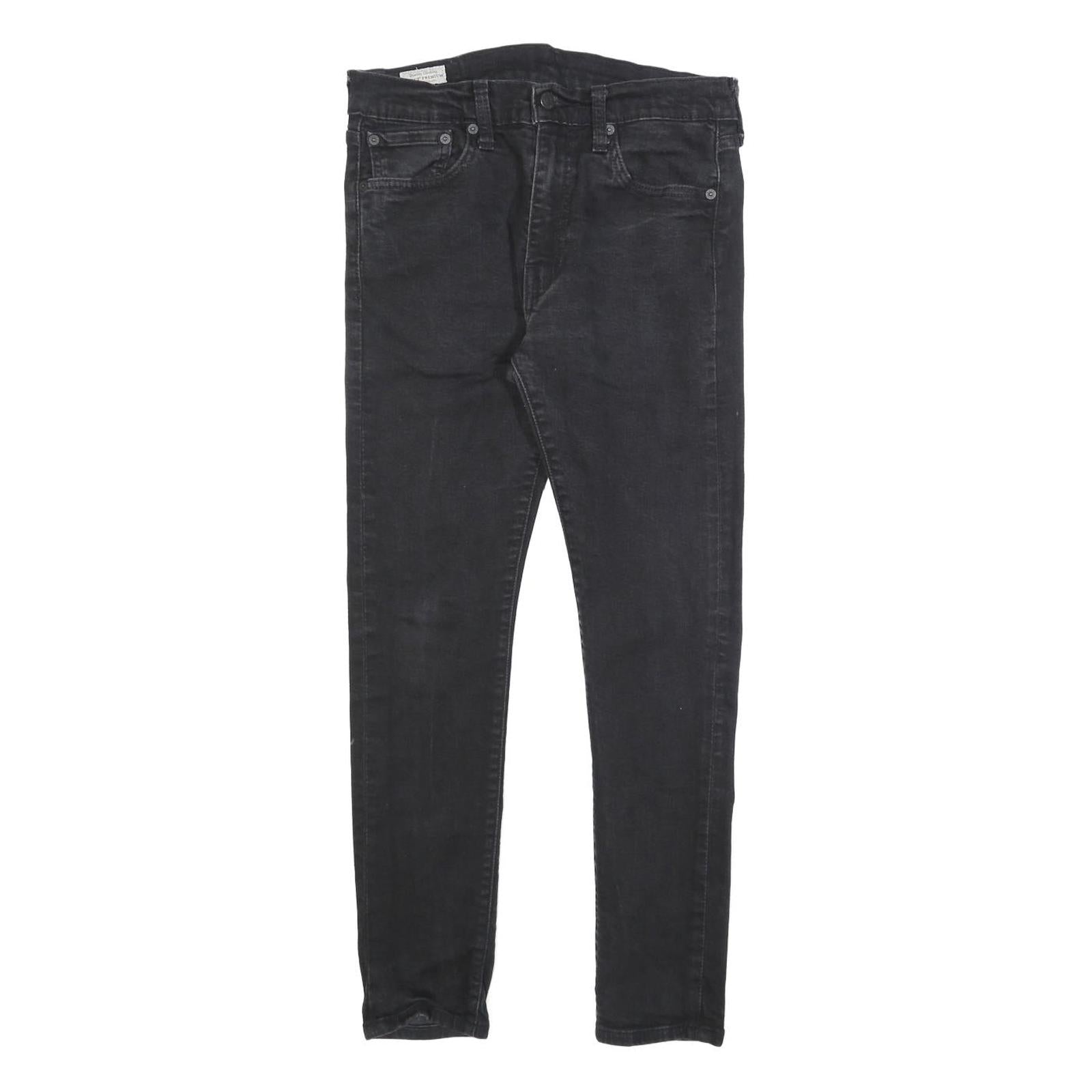 LEVI'S 519 Mens Slim Skinny Denim Black W28 L27 Stretch Cotton Blend Zip Jeans Refurbished - N/A refurbished available on Cerqular