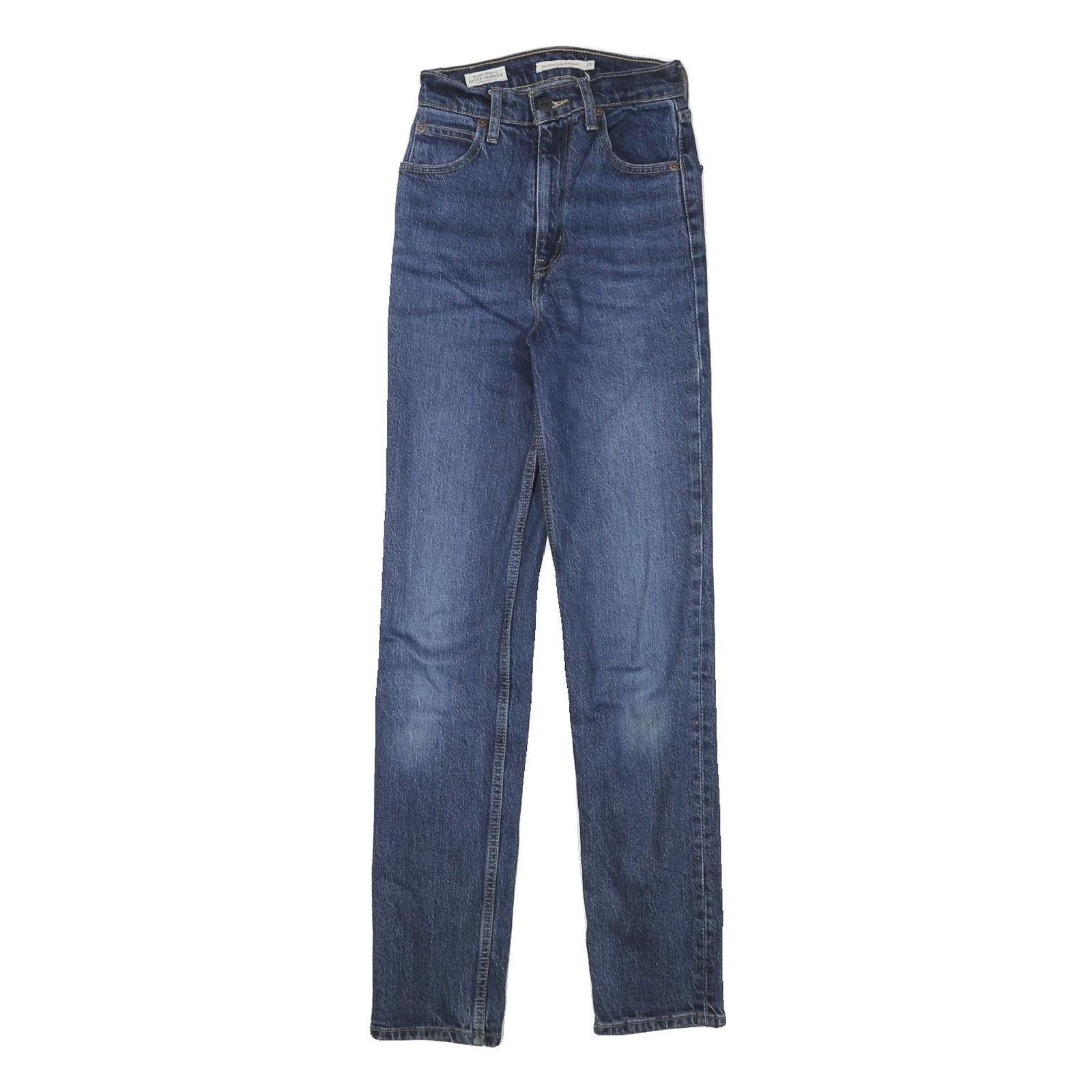 LEVI'S Womens Slim Blue Denim Jeans W22 L30 Classic Zip Pocket Detail Refurbished - N/A refurbished available on Cerqular