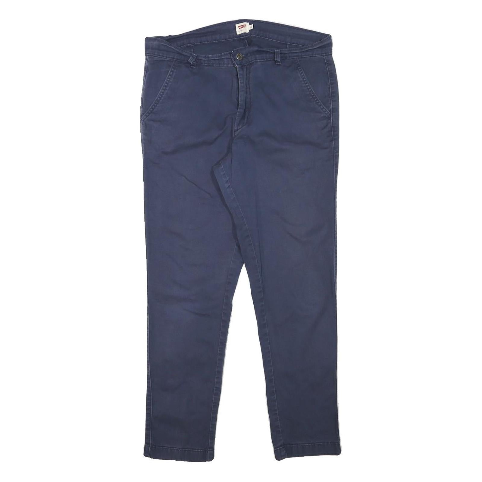LEVI'S Mens Cotton Blend Blue Slim Slim Leg Trousers W32 L27 Casual Comfort Refurbished - N/A refurbished available on Cerqular