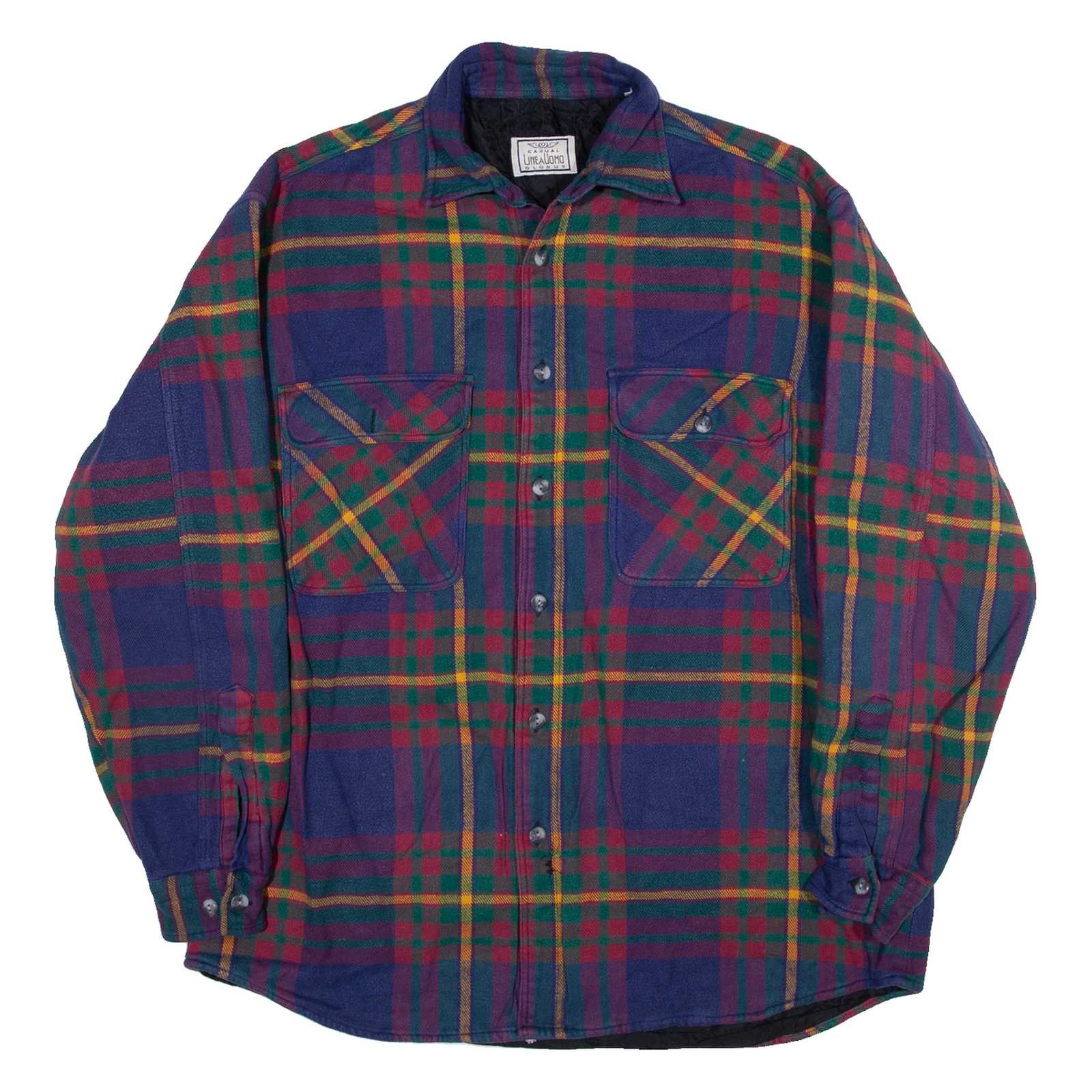 CASUAL GLOBUS Mens Lumberjack Jacket Purple Check XL Refurbished - N/A refurbished available on Cerqular