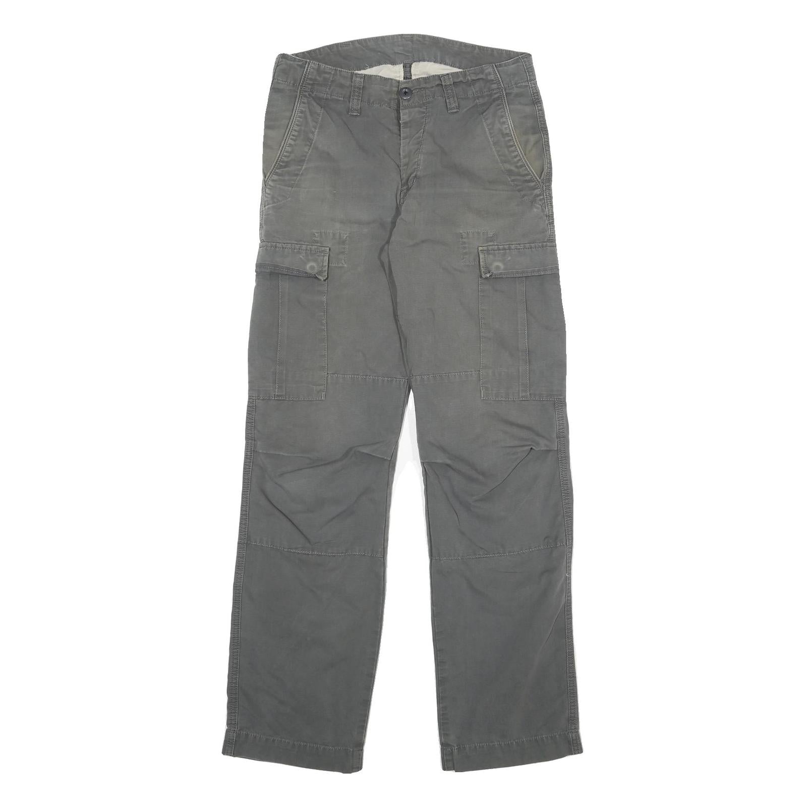 Buy CARHARTT Mens Grey Regular Fit Cargo Cotton Blend Jeans W28 L31 Button Closure Refurbished - $62.39 CARHARTT Mens Grey Regular Fit Cargo Cotton Blend Jeans W28 L31 Button Closure Refurbished - N/A refurbished available on Cerqular