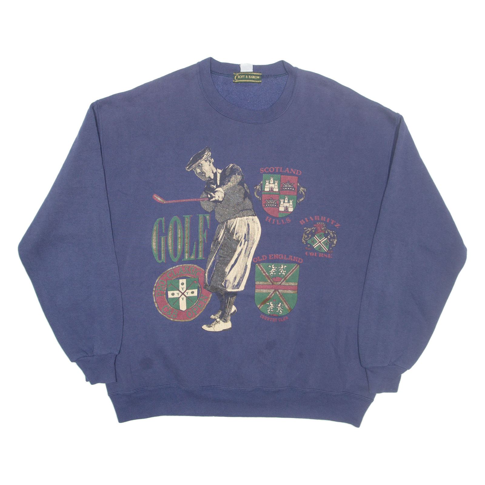 CROFT AND BARROW Golf Mens Sweatshirt Grey M Refurbished - N/A refurbished available on Cerqular