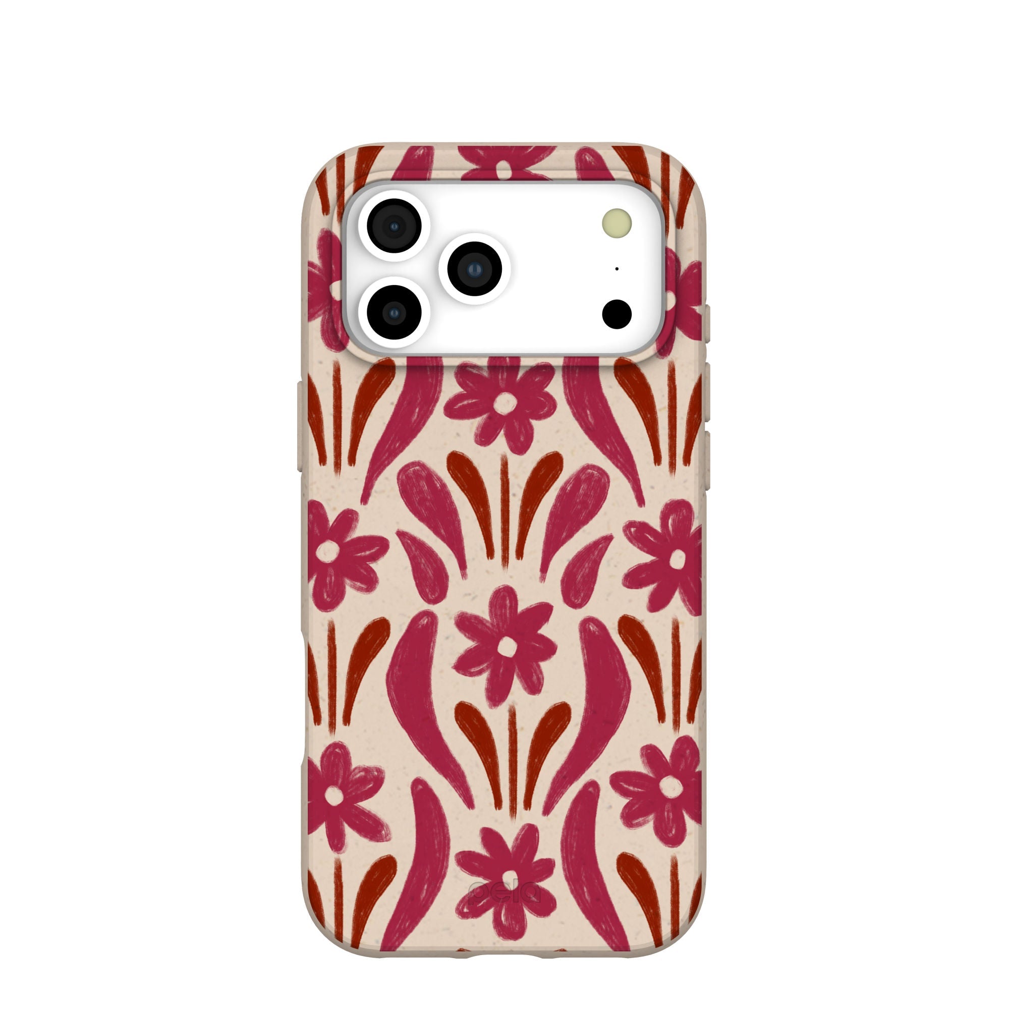 Seashell Flower Stack iPhone 17 Pro Max Case | MagSafe Compatibility: Without MagSafe Refurbished - Pela Case refurbished available on Cerqular