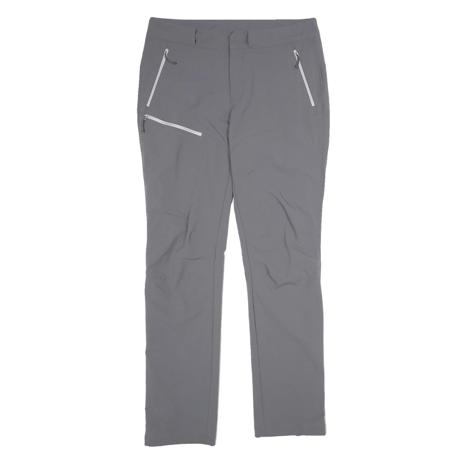 KAIKKIALLA Womens Grey Polyamide Blend Straight Regular Fit Trousers W34 L34 Zip Refurbished - N/A refurbished available on Cerqular