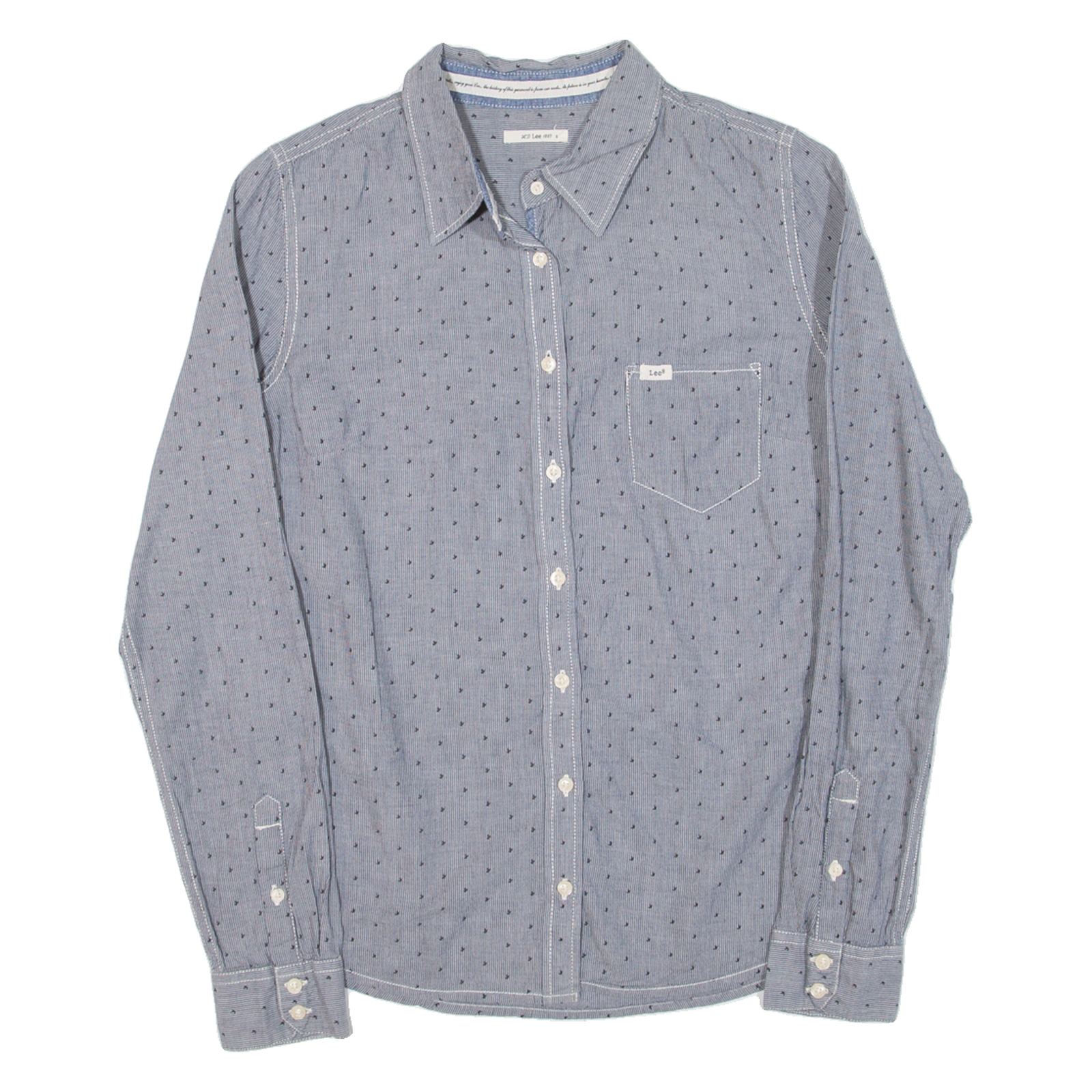 LEE Mens Shirt Grey Striped Long Sleeve S Refurbished - N/A refurbished available on Cerqular
